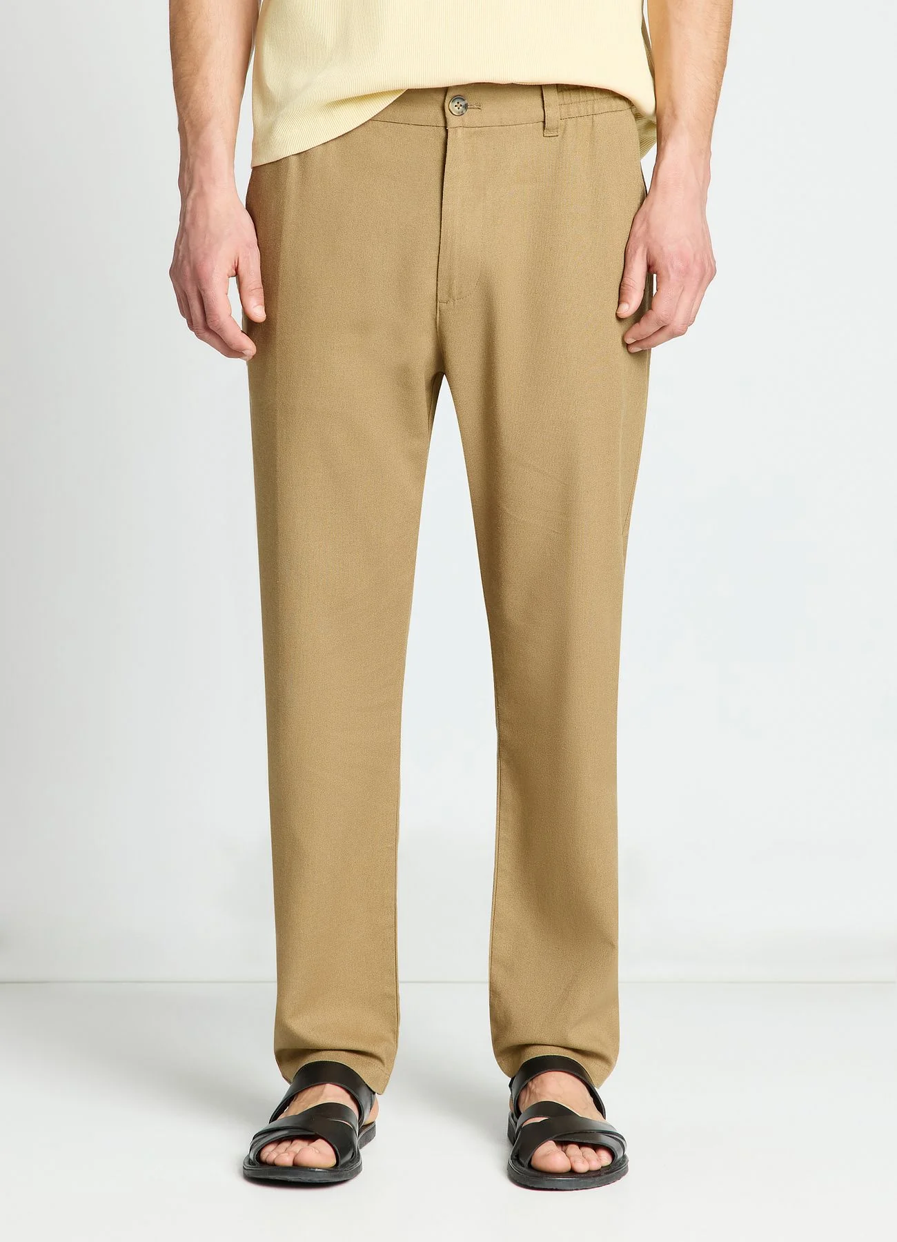 Pantaloni relaxed misto lino - Image 2
