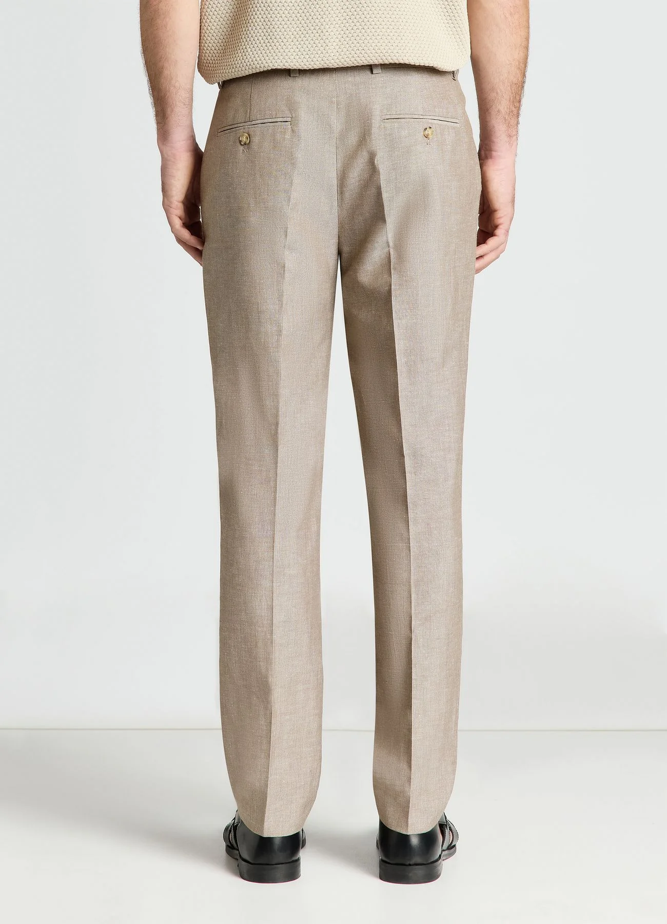 Pantaloni sartoriali con tasche a filetto - Image 3