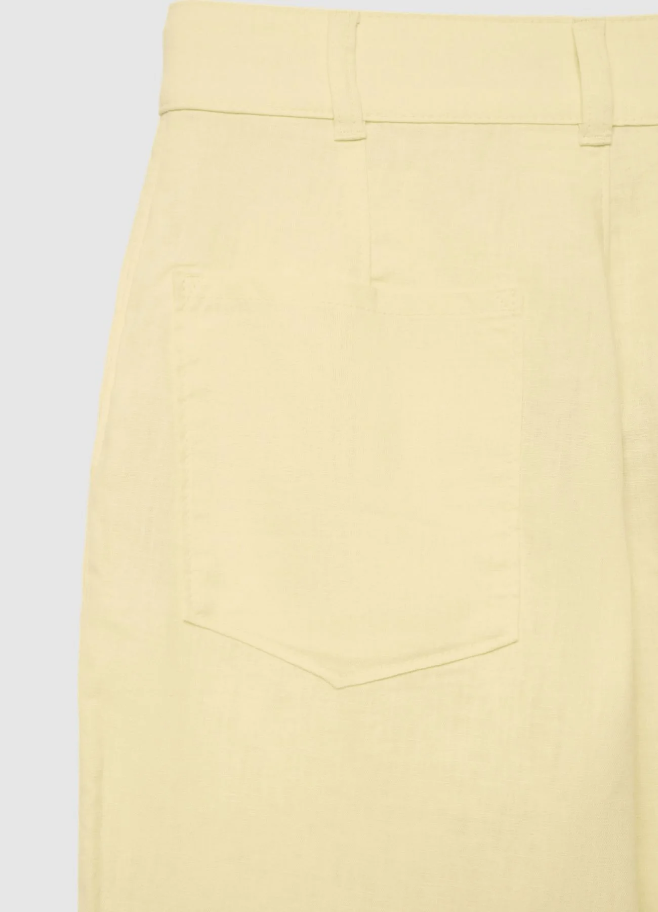 Pantaloni straight con nervatura a tinta unita - Image 6