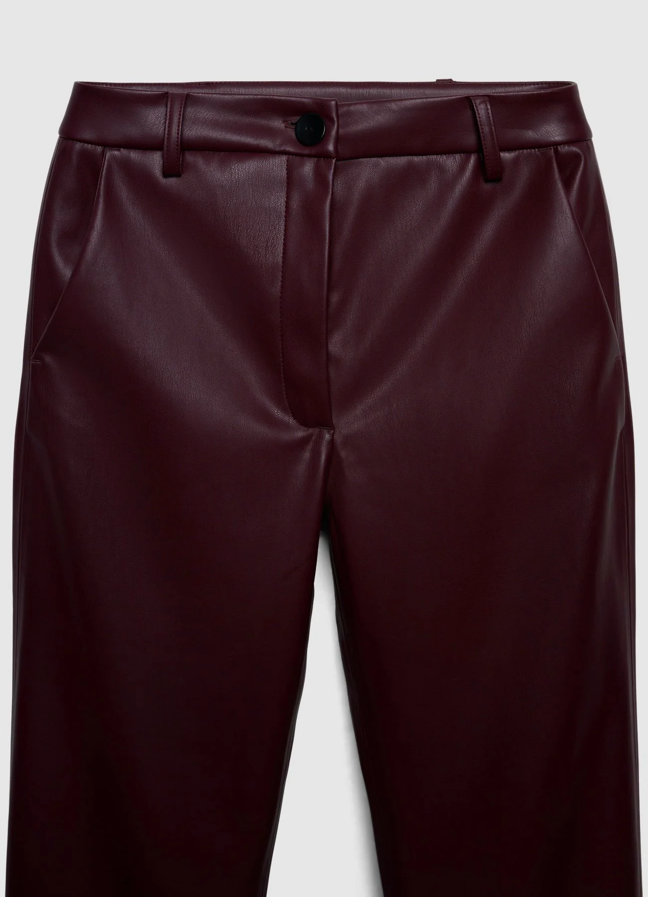 Pantaloni straight in similpelle - Image 5