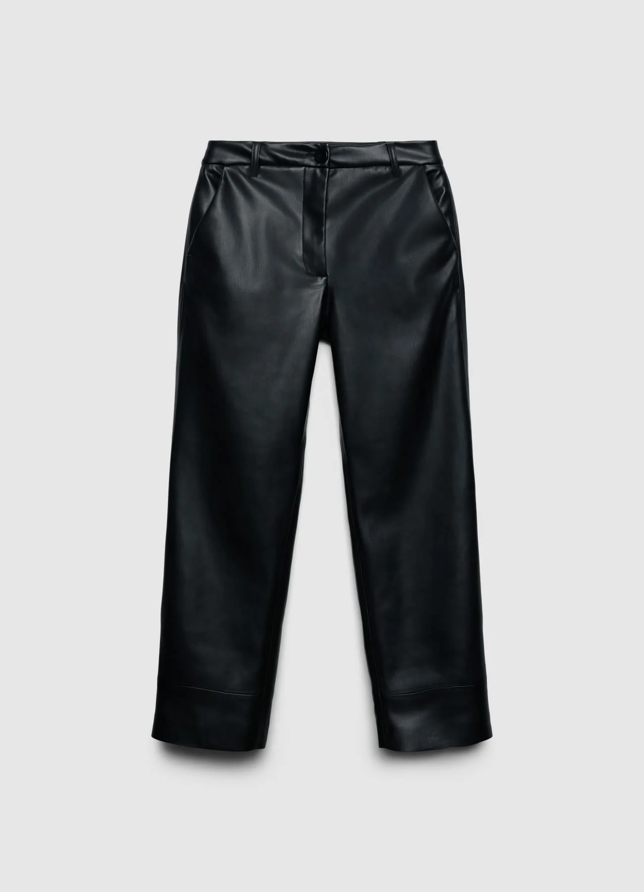 Pantaloni straight in similpelle - Image 6