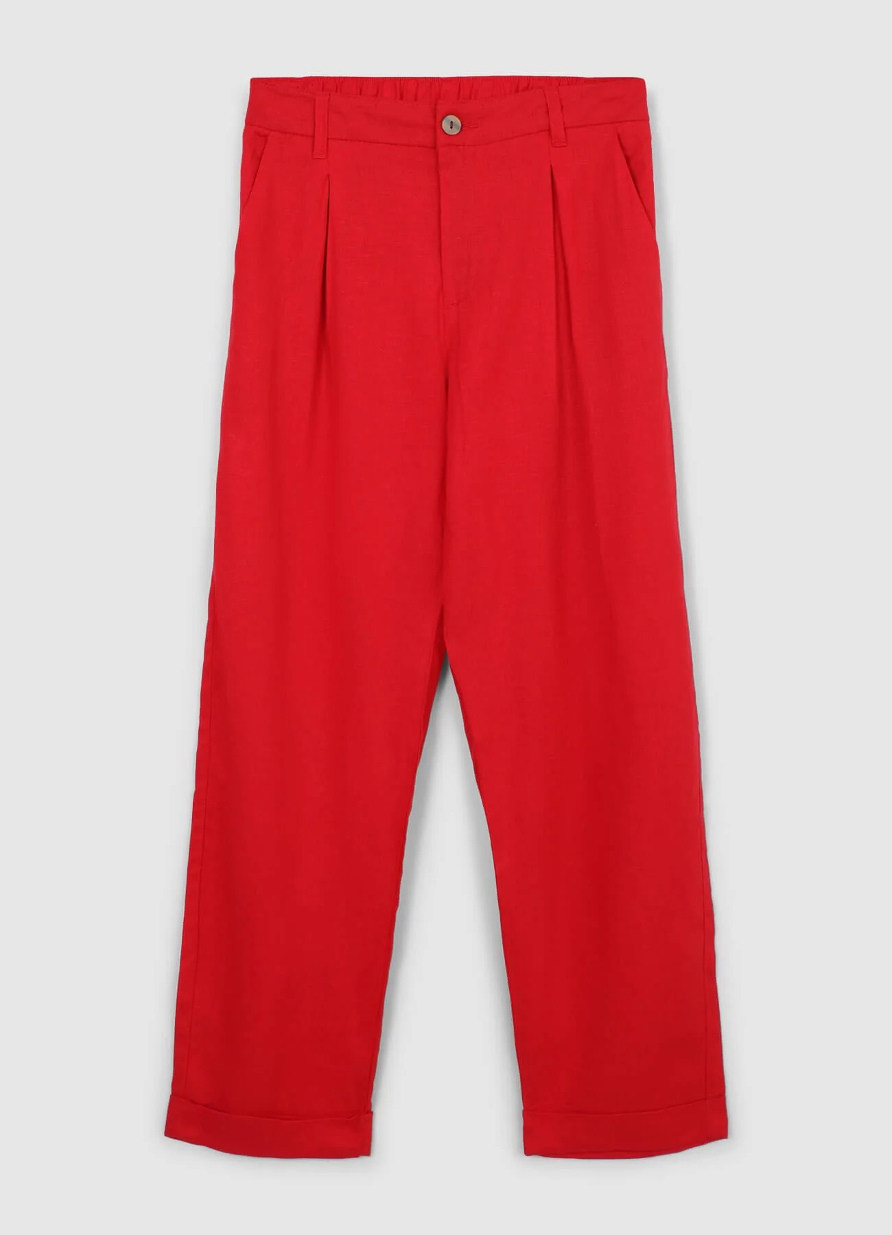 Pantaloni tasche alla francese misto lino - Image 4