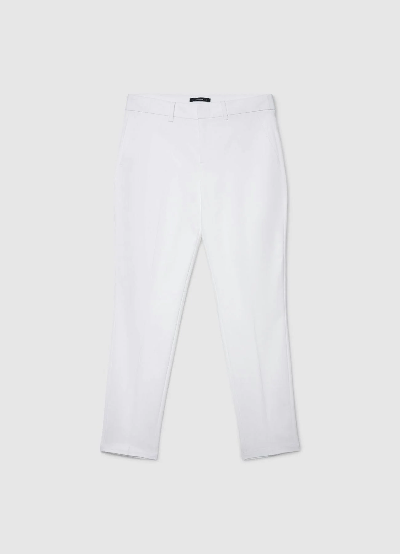 Pantaloni tinta unita in cotone rasatello - Image 4
