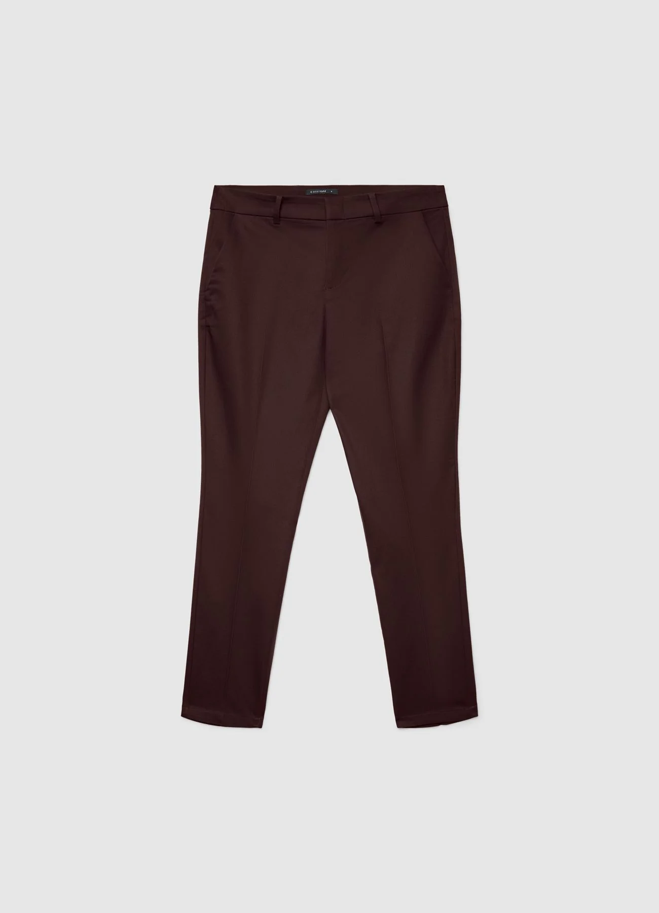 Pantaloni tinta unita in cotone rasatello - Image 5