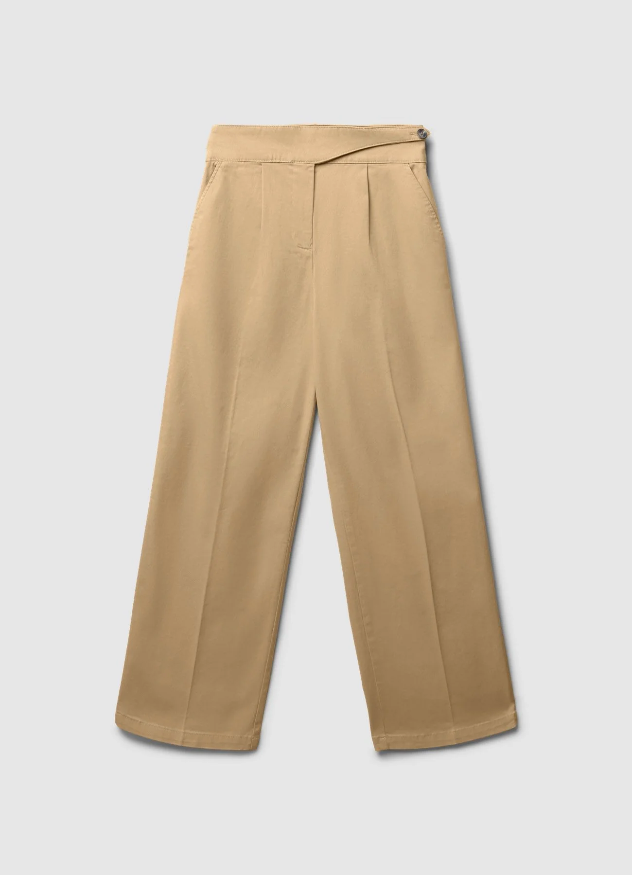Pantaloni wide leg con fascia in vita - Image 6