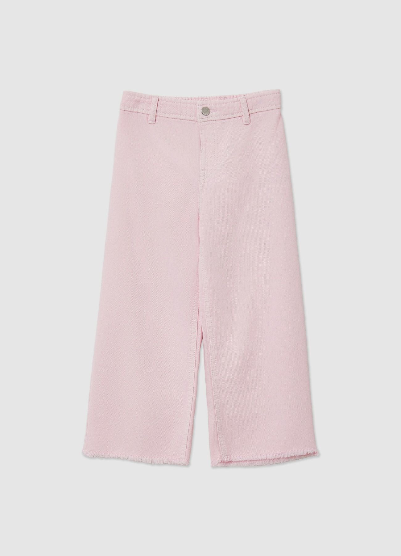 Pantaloni wide leg con orlo a vivo - Image 2