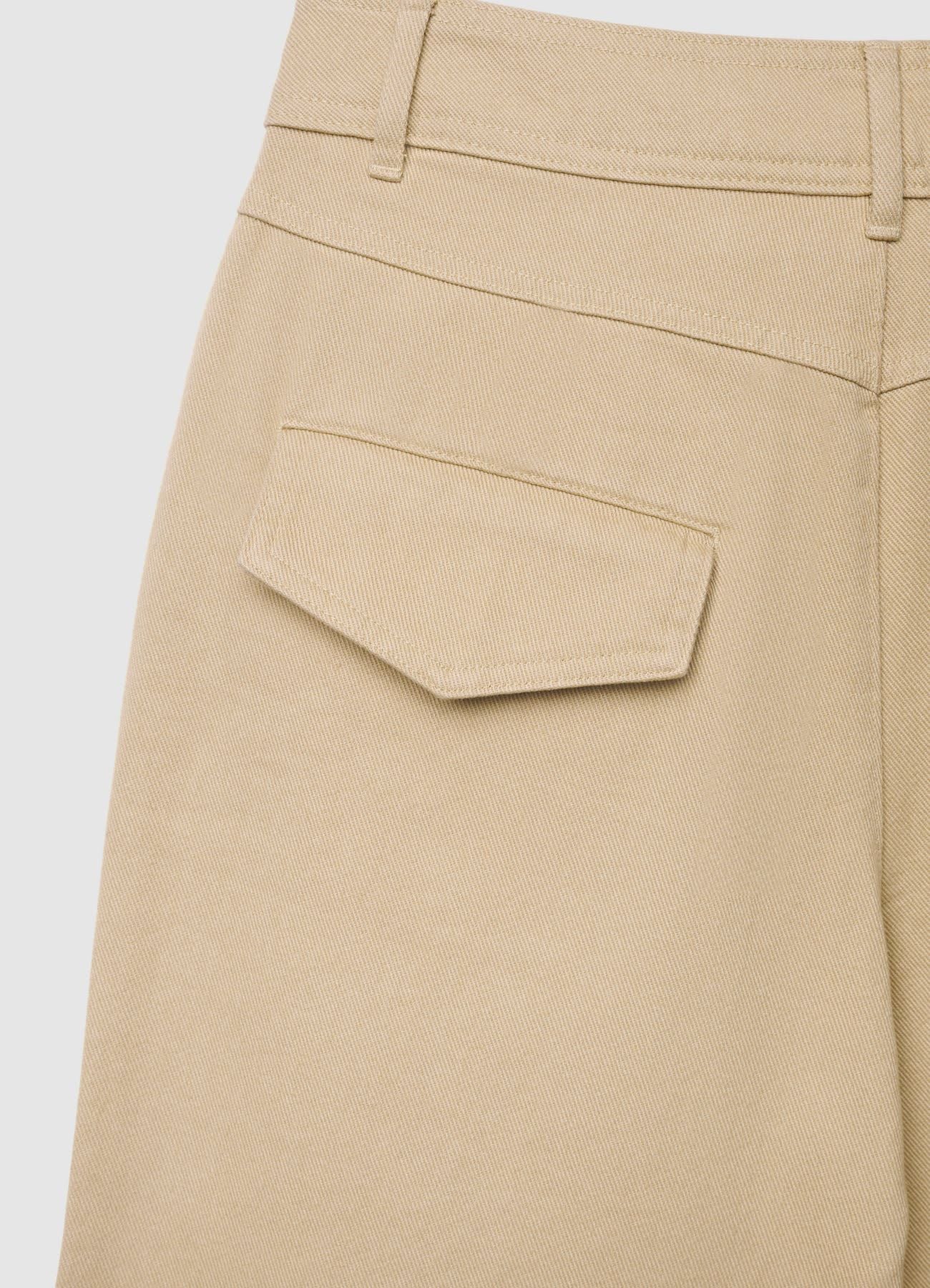 Pantaloni wide leg in cotone - Image 4