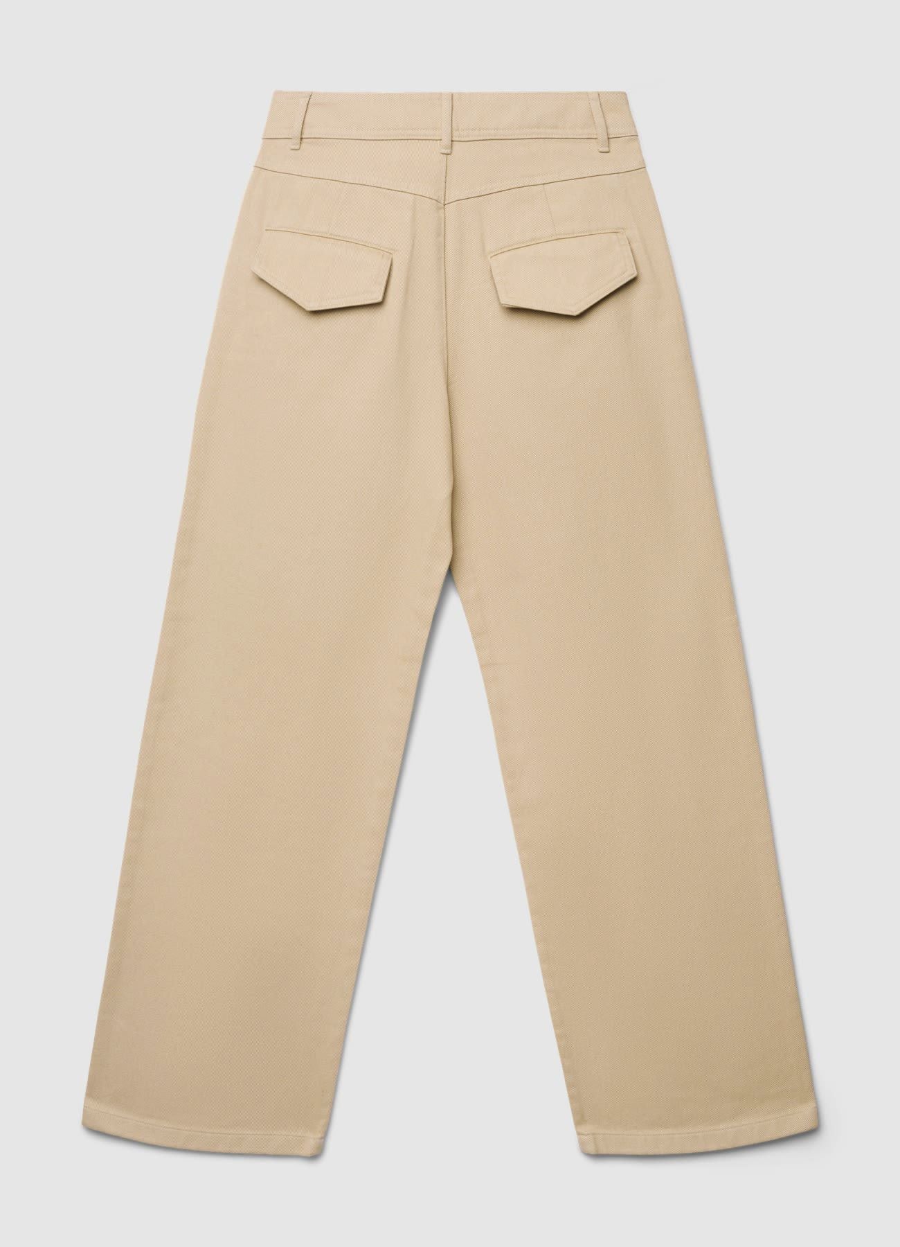 Pantaloni wide leg in cotone - Image 5
