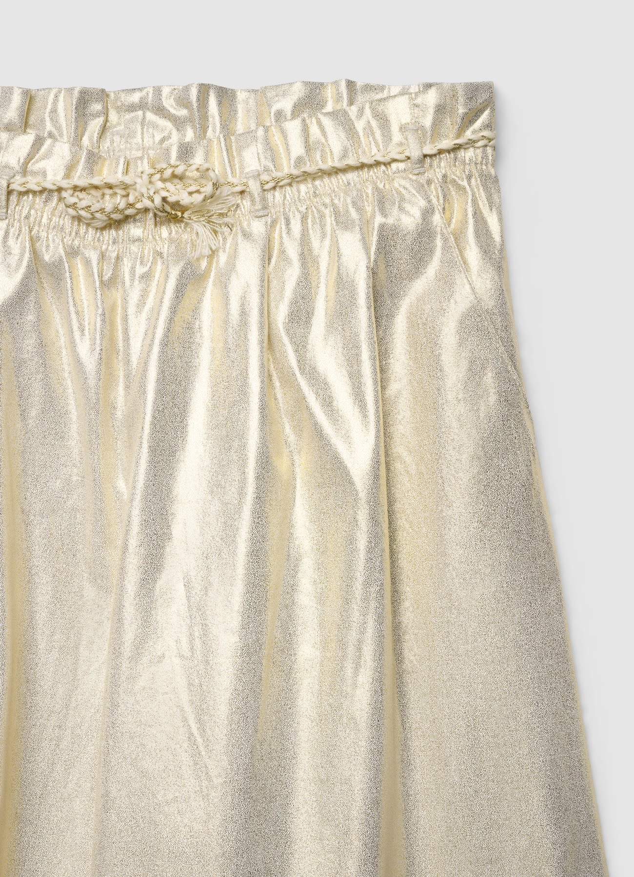Pantaloni wide leg tessuto spalmato - Image 3