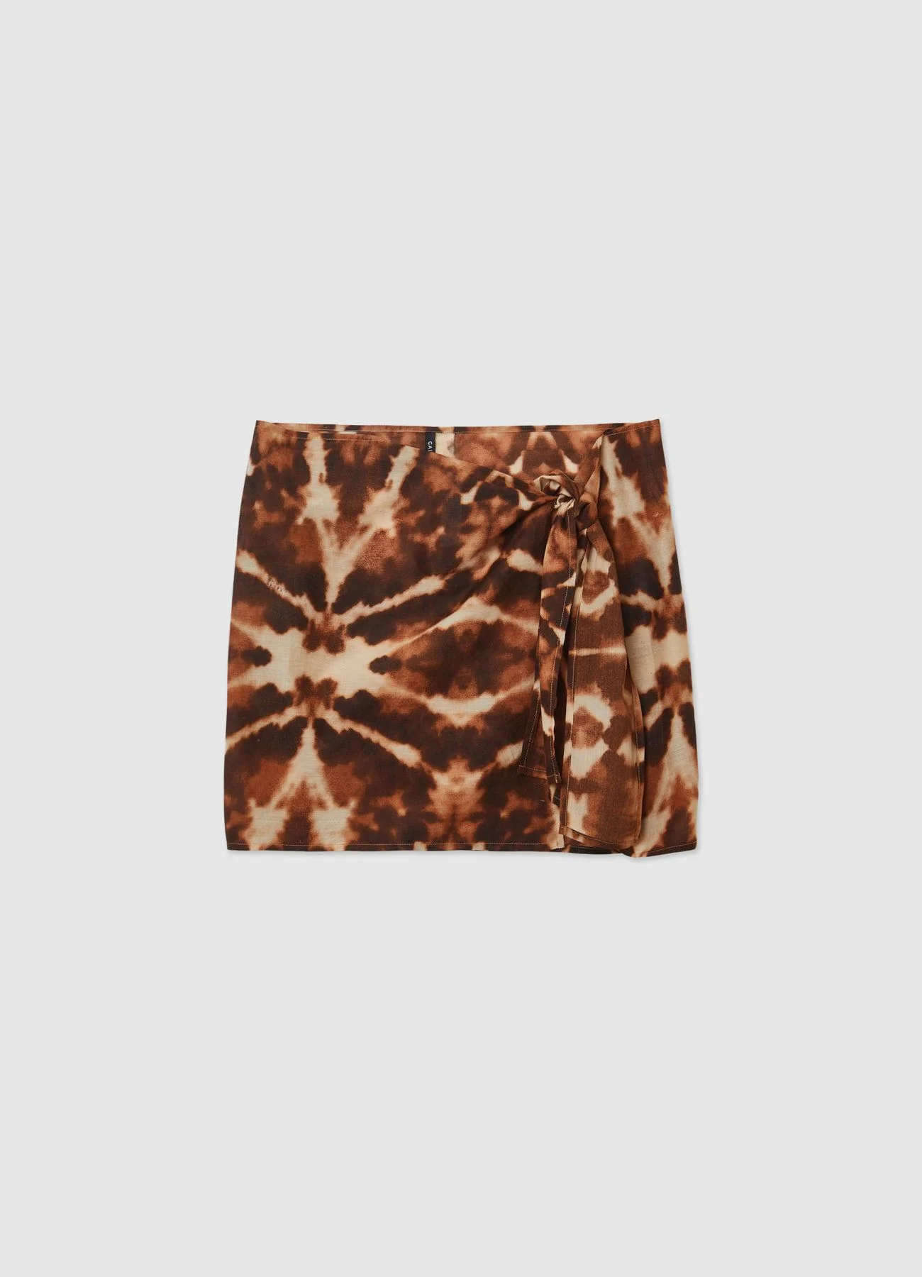 Pareo corto con stampa tie-dye e nodo - Image 4