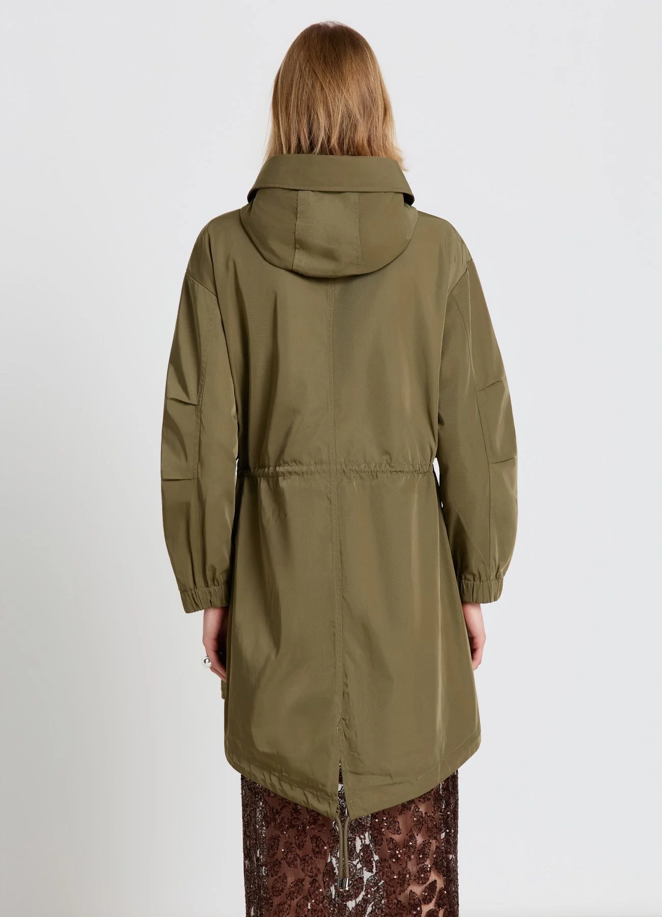 Parka con cappuccio e coulisse - Image 3