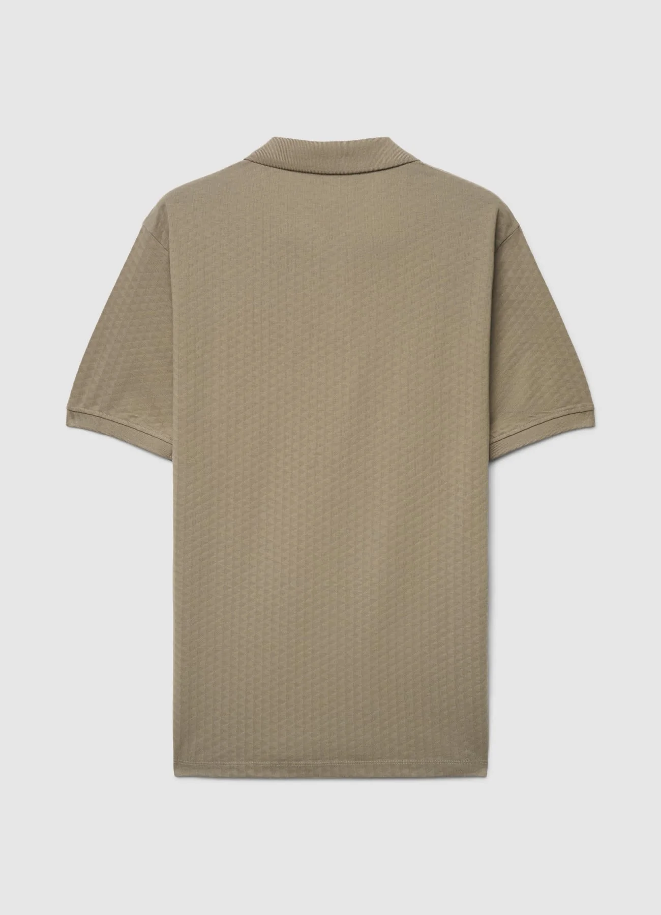 Polo con collo aperto in jacquard - Image 5