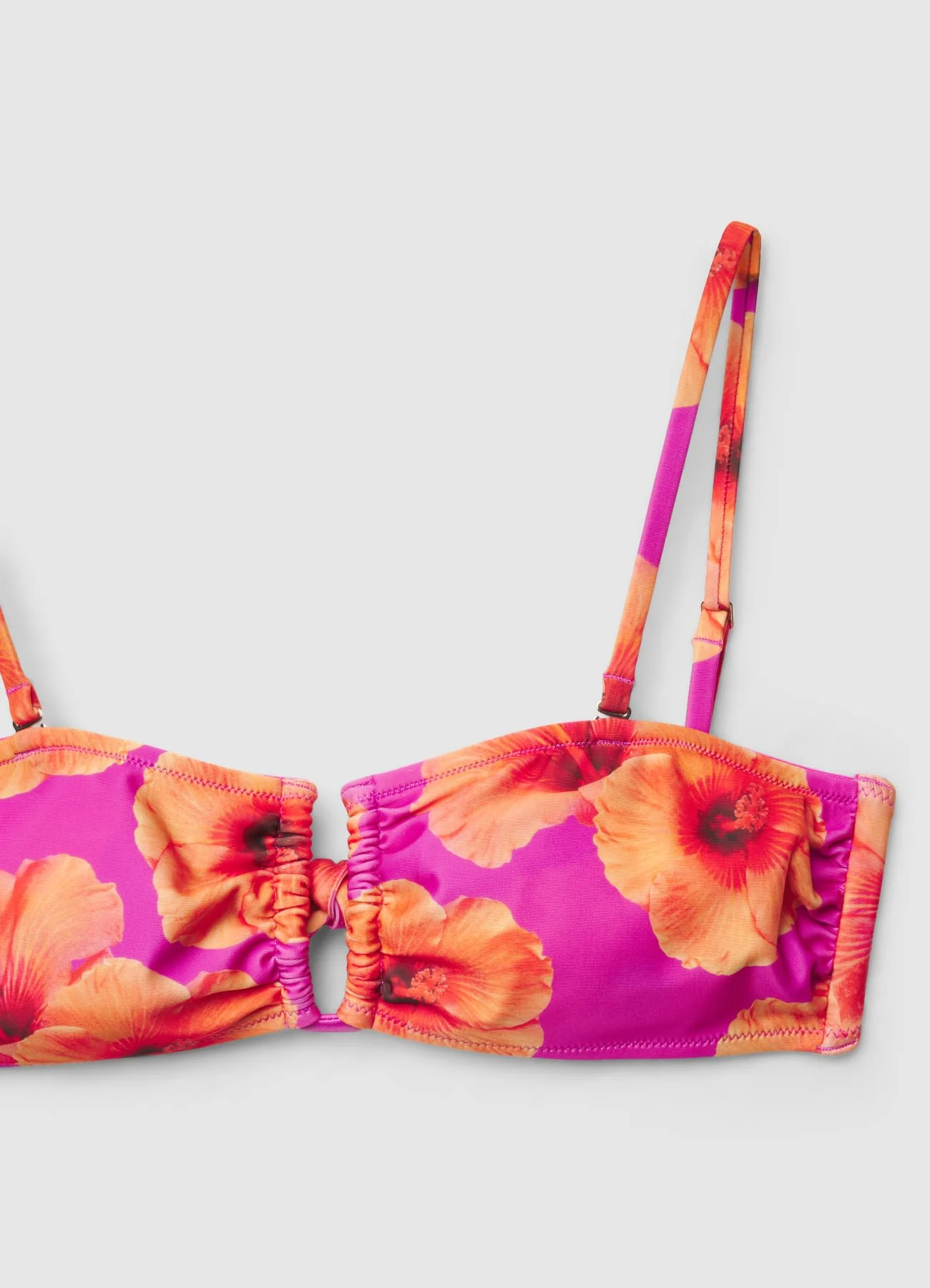 Reggiseno bikini fascia con ferretto a stampa floreale - Image 4