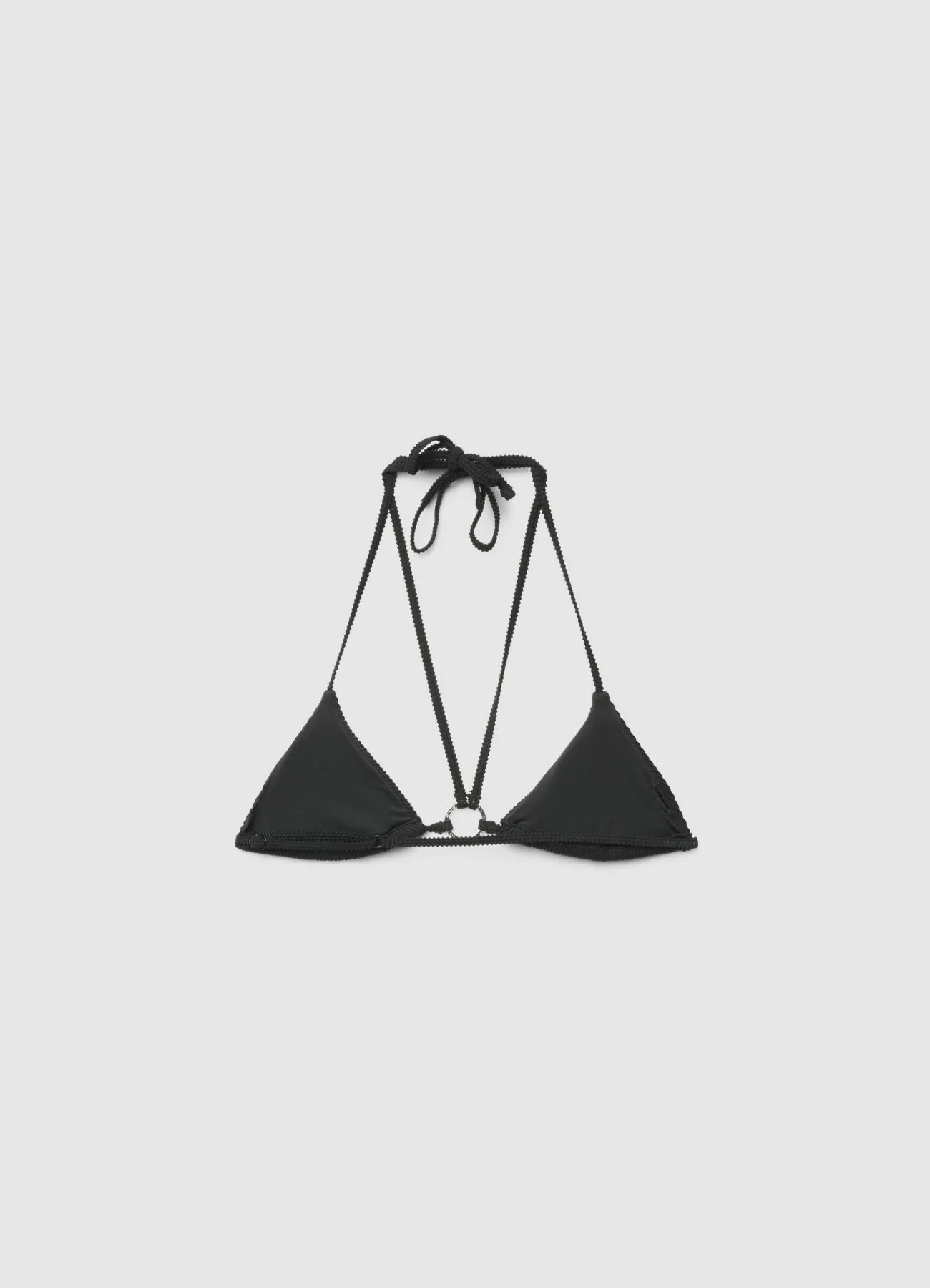 Reggiseno bikini triangolo goffrato con laccetto - Image 2