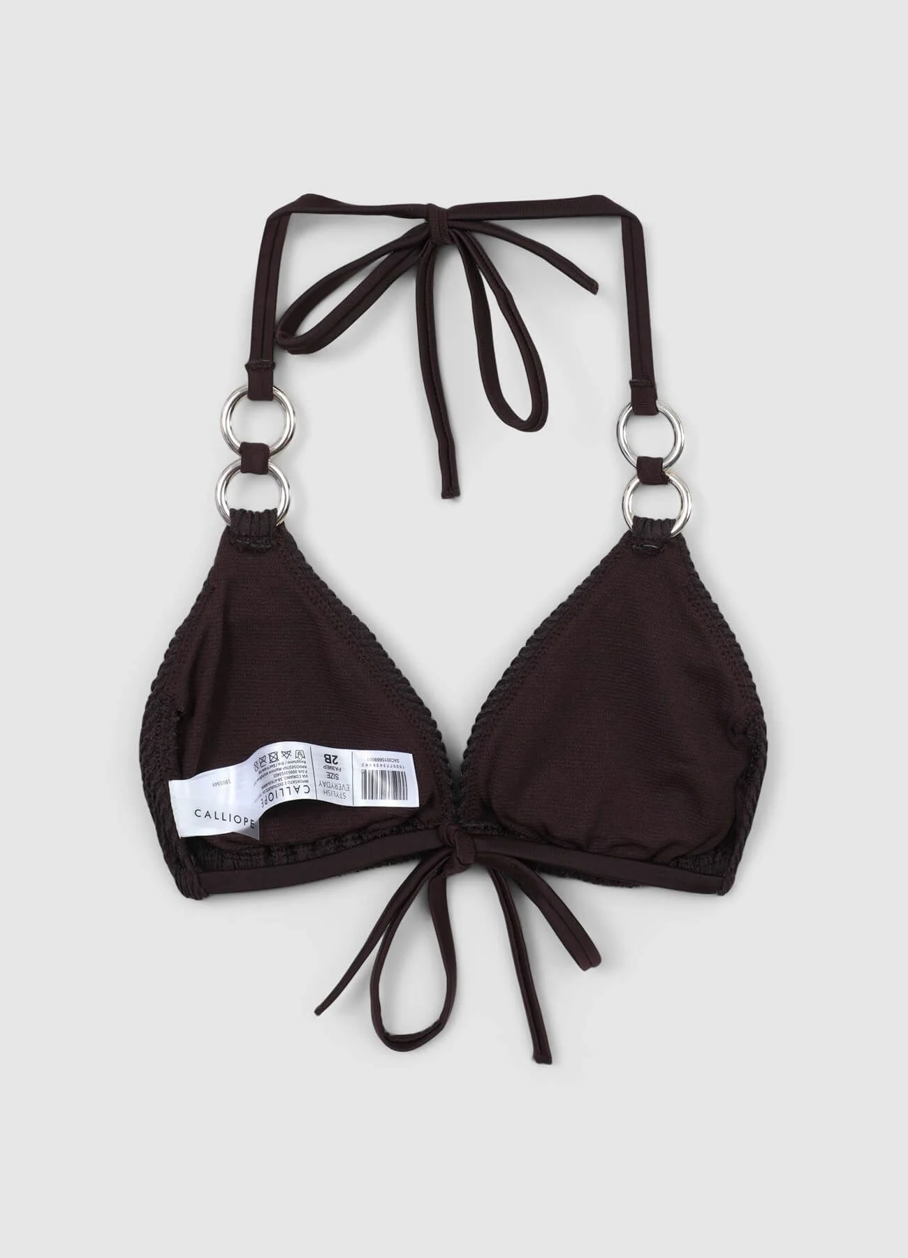 Reggiseno mare triangolo con anelli - Image 2