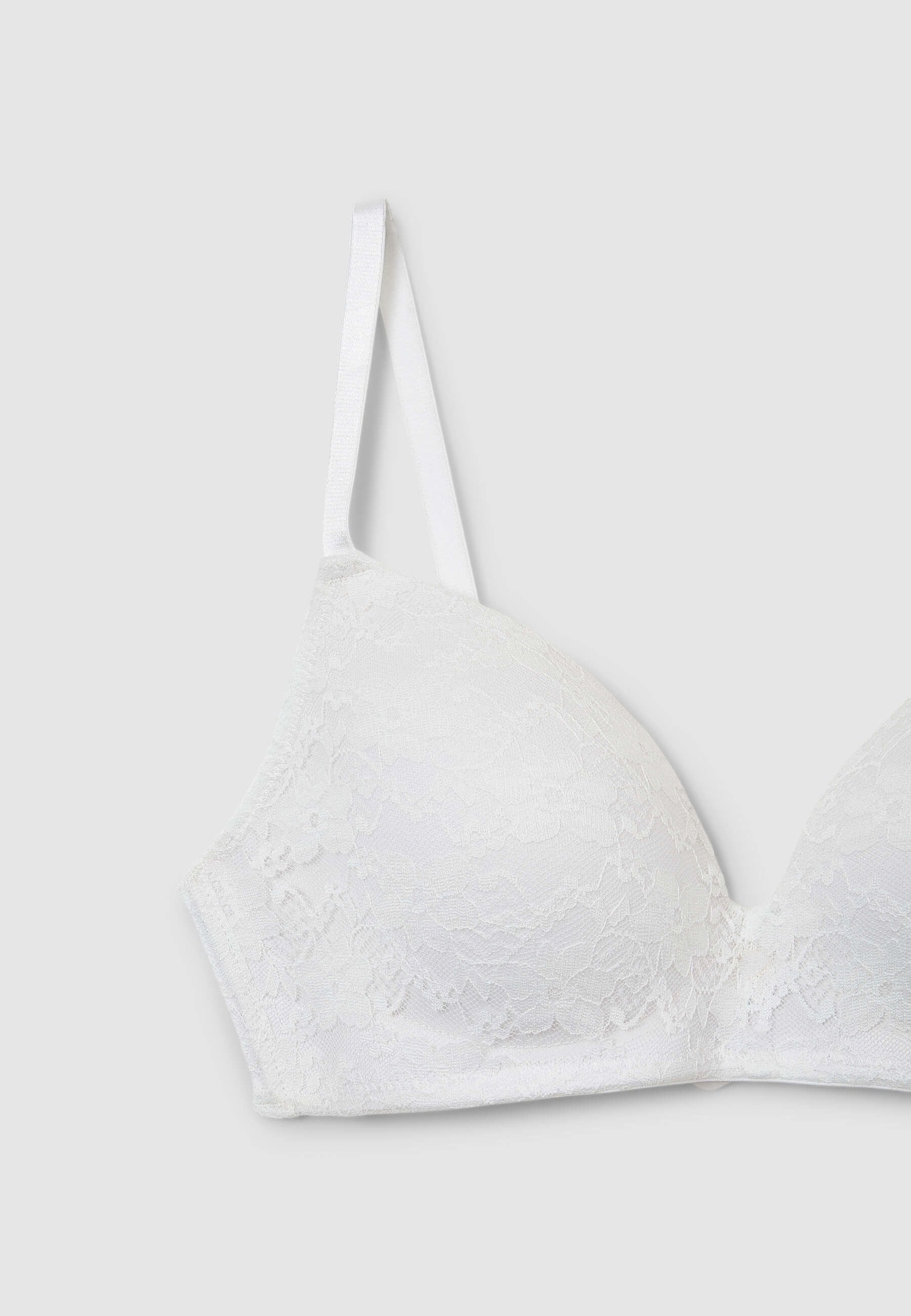Reggiseno triangolo imbottito pizzo - Image 2