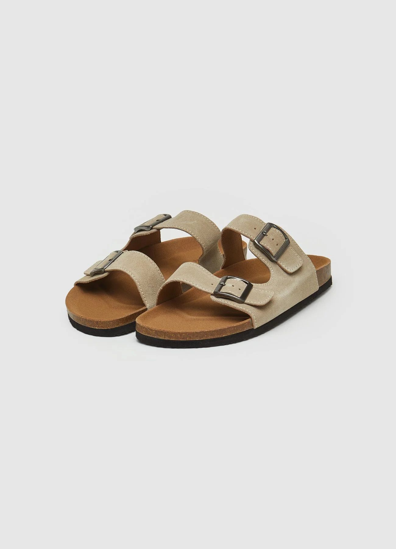 Sandali con doppia fascia in camoscio - Image 3