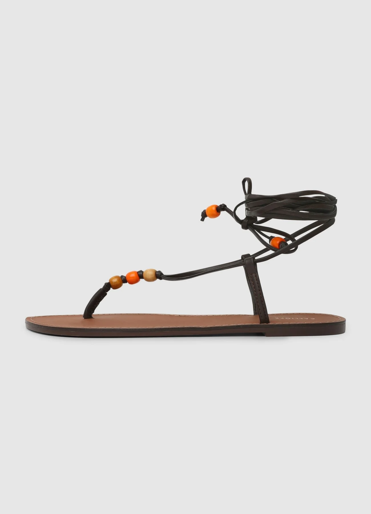 Sandalo schiava flat con applicazioni - Image 3