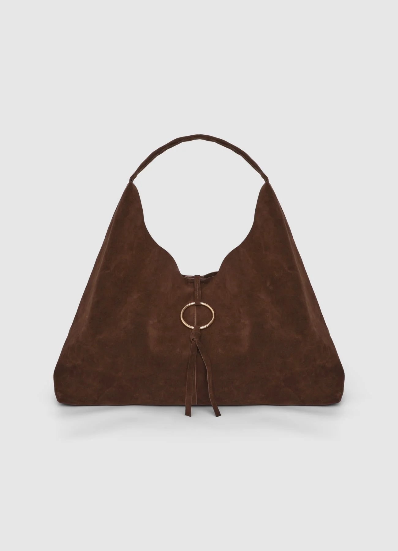 Shopper trapezio in similcamoscio - Image 3