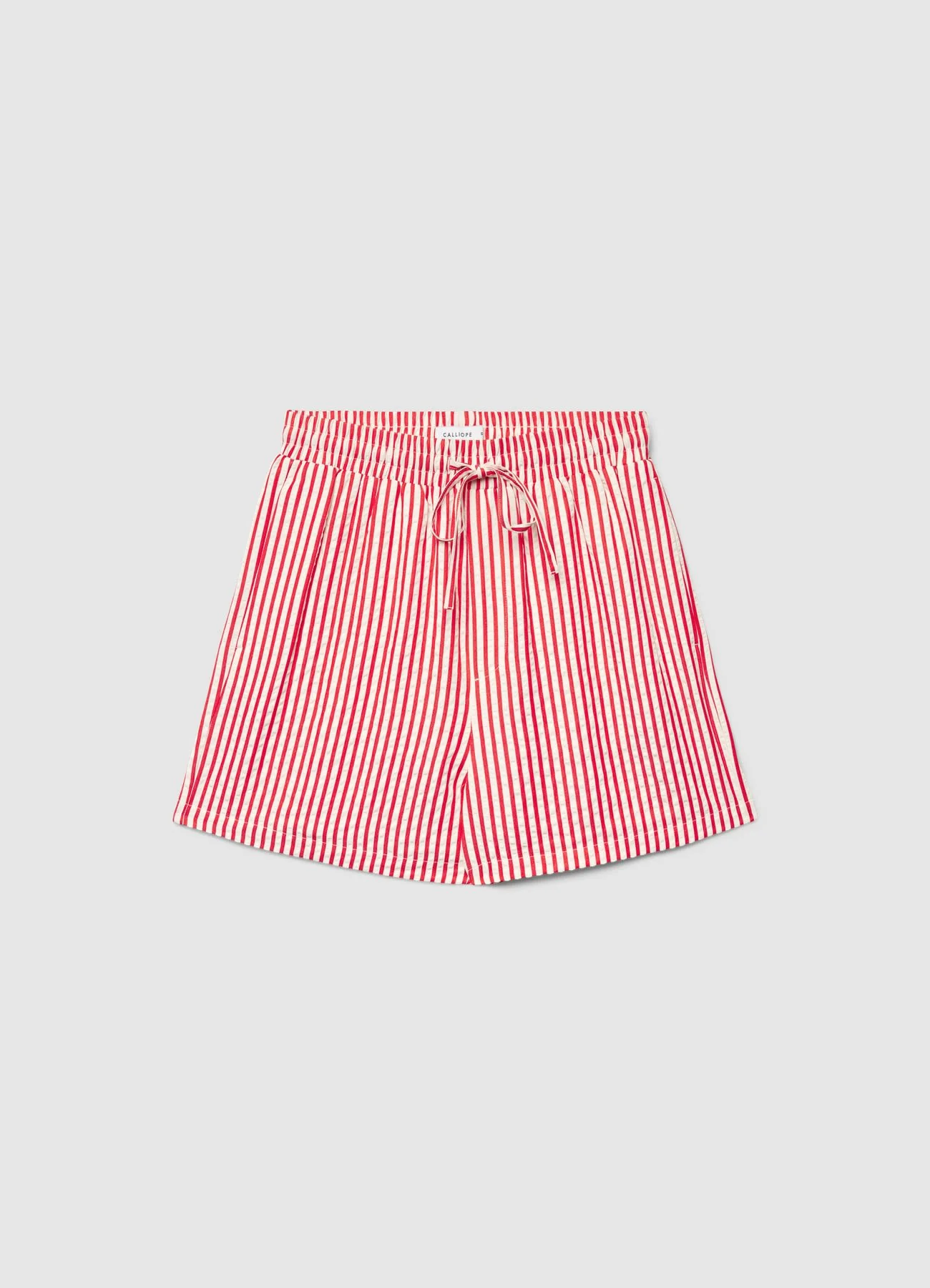 Shorts a righe con coulisse in vita - Image 4