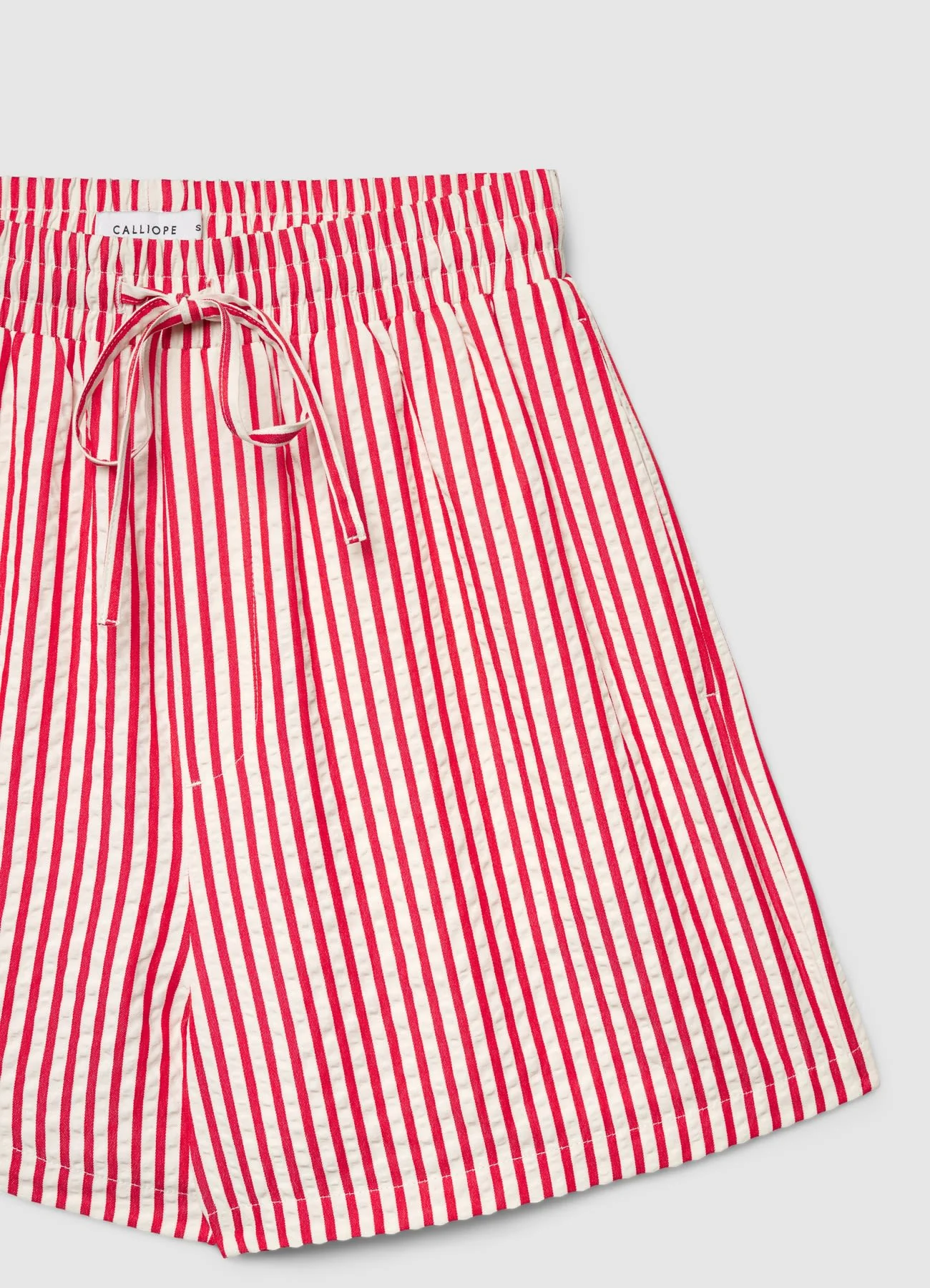 Shorts a righe con coulisse in vita - Image 6