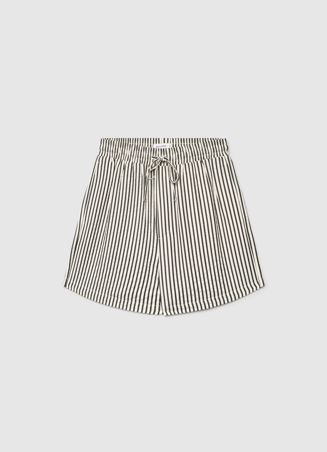 Shorts a righe con coulisse in vita - Image 4