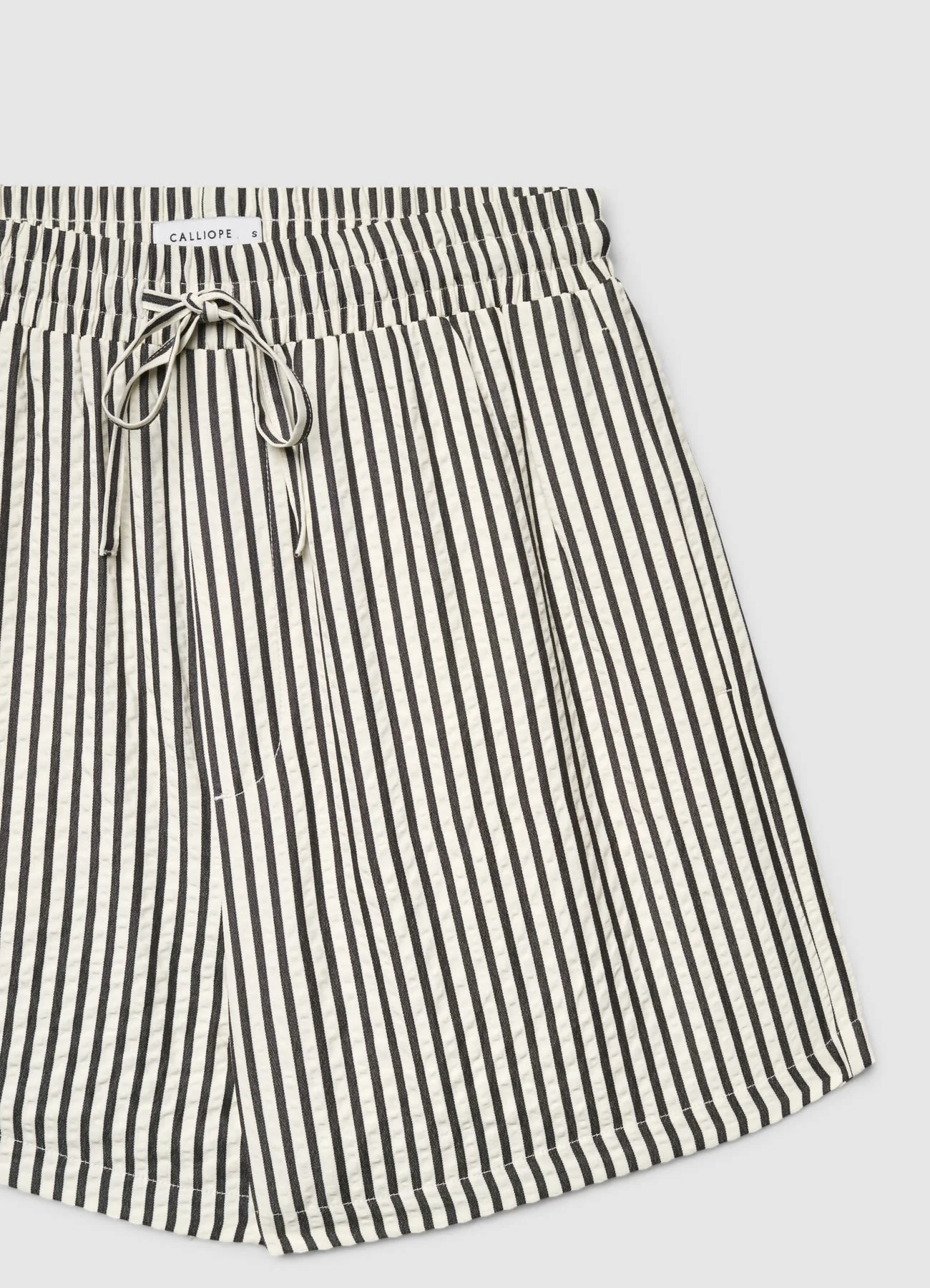 Shorts a righe con coulisse in vita - Image 6
