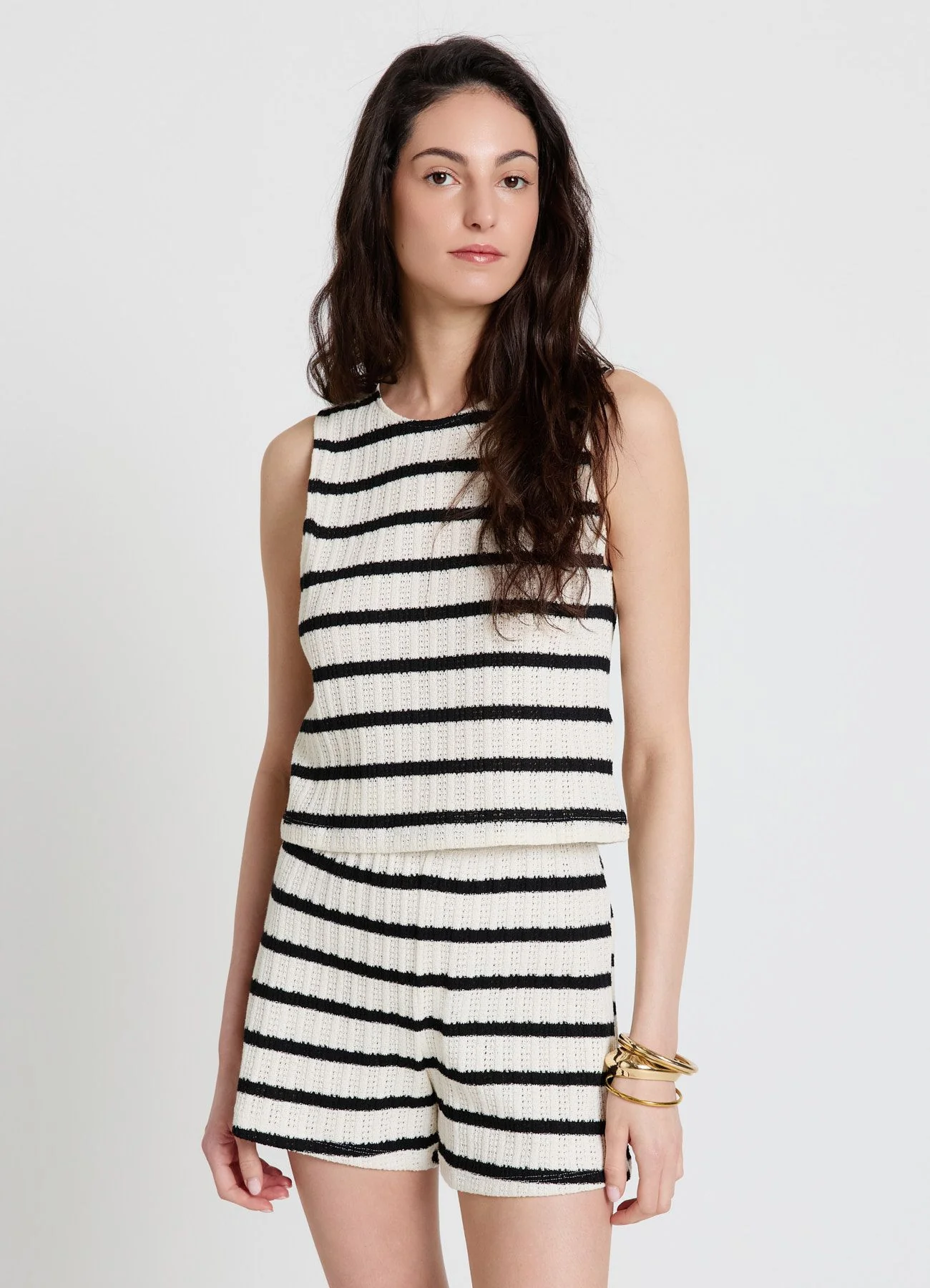 Shorts a righe in maglia - Image 7