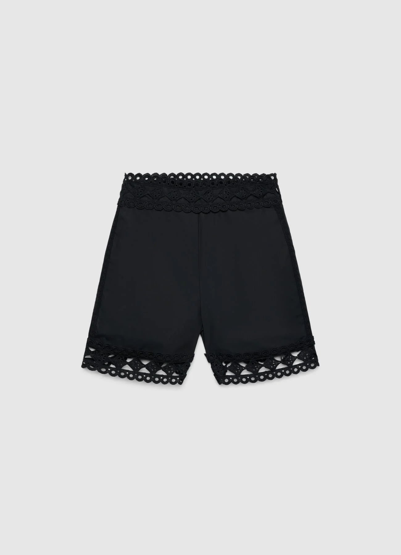 Shorts a vita alta con ricami - Image 4