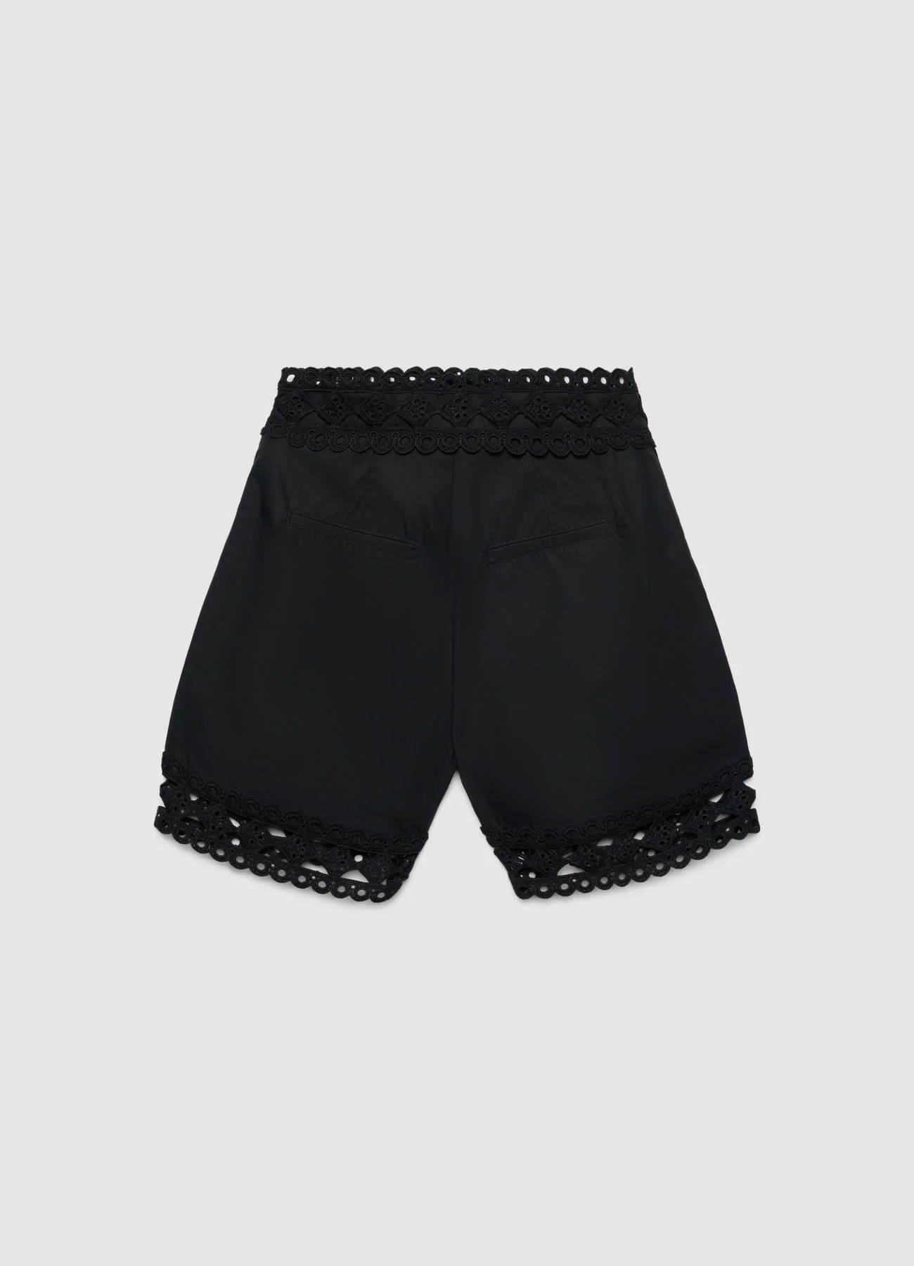 Shorts a vita alta con ricami - Image 6