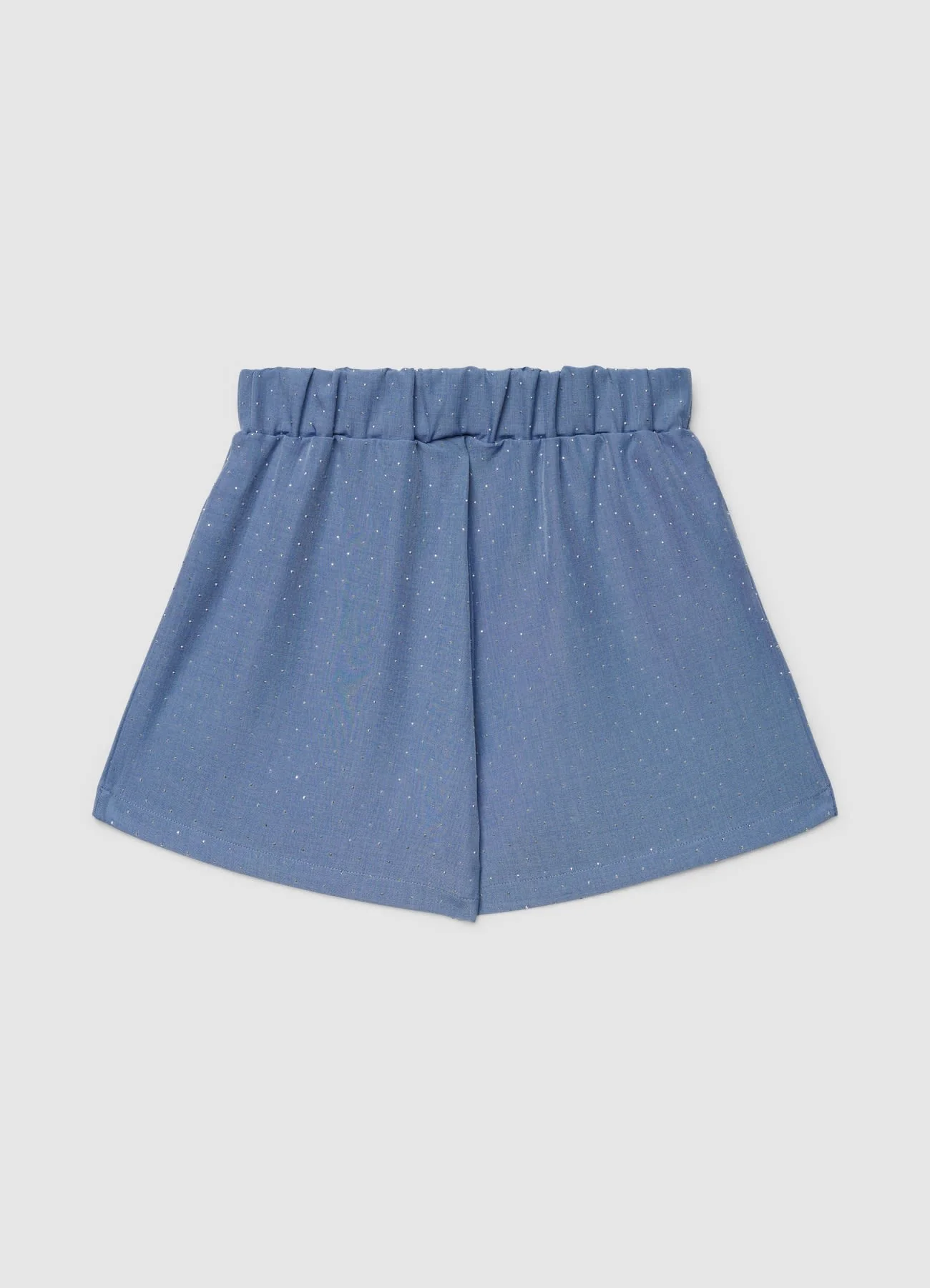 Shorts ampi con vita elasticizzata e strass - Image 2