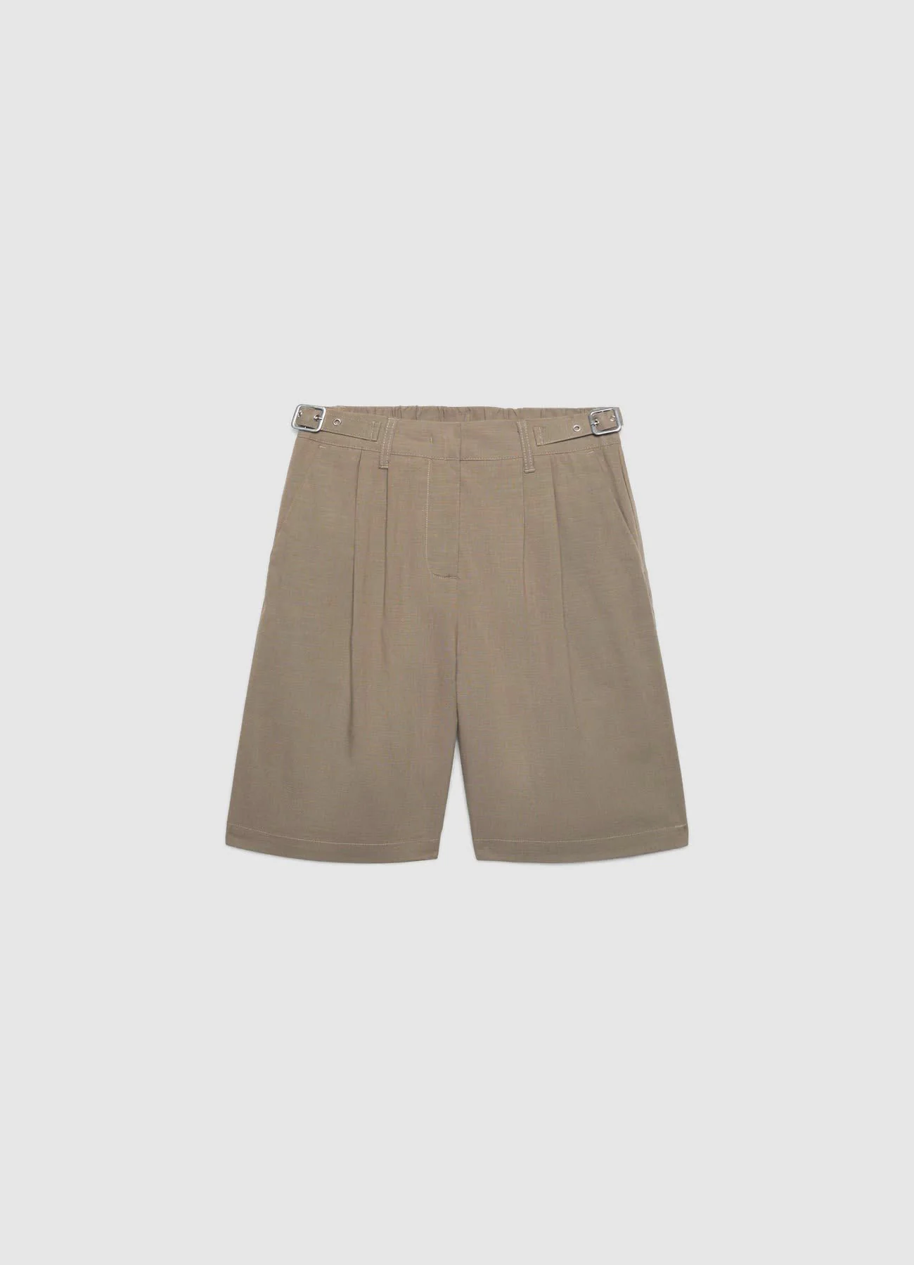 Shorts bermuda con fibbie in vita - Image 4
