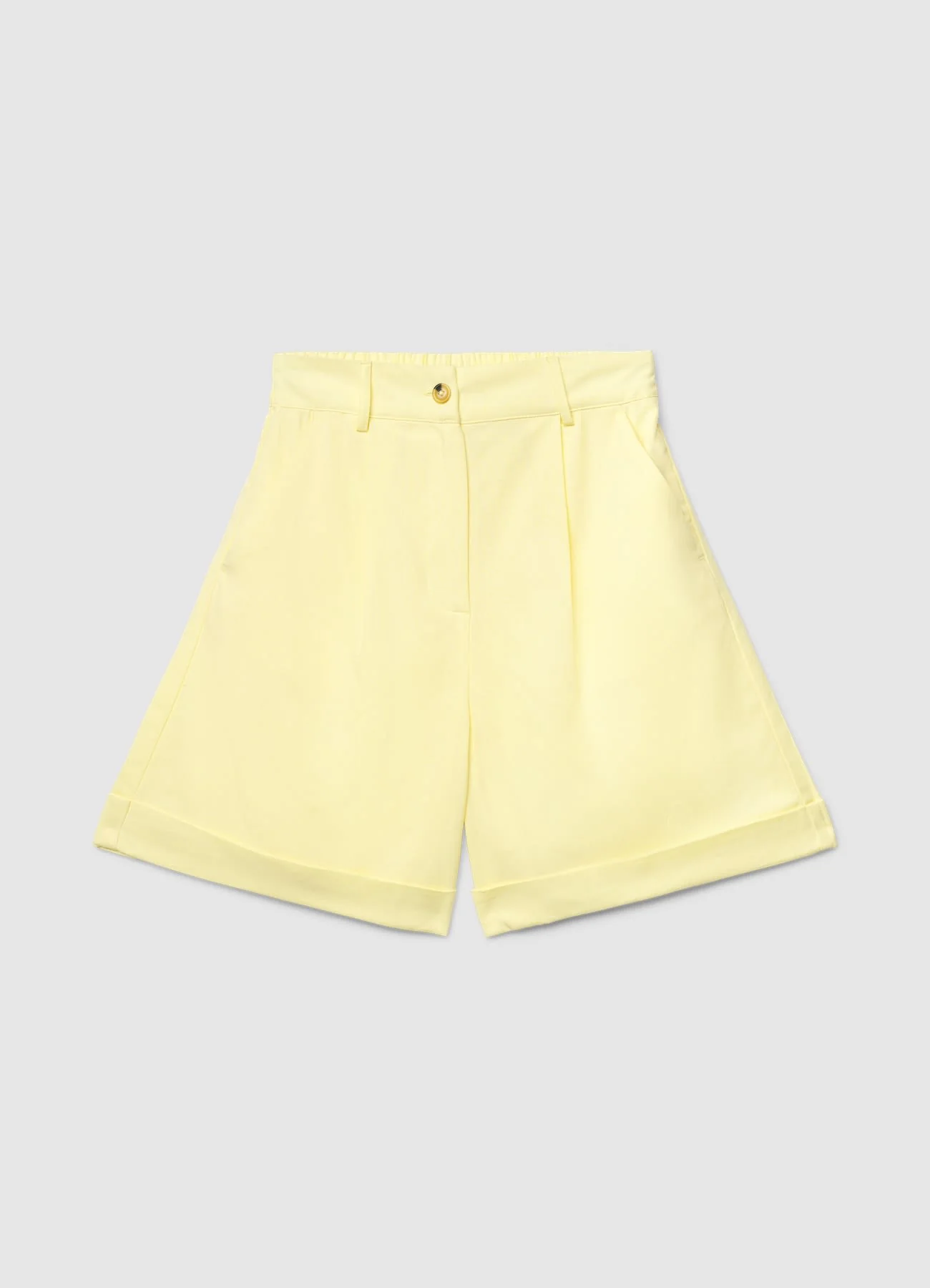 Shorts bermuda misto lino con pinces - Image 2