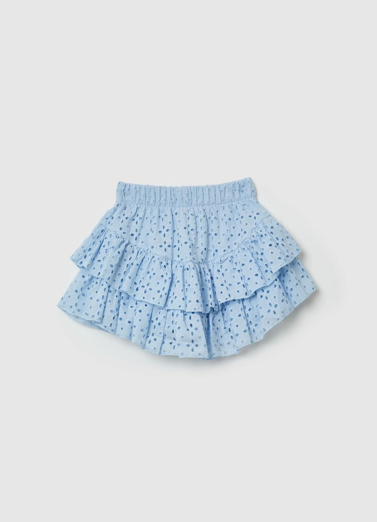 Shorts con balze ricamate - Image 2