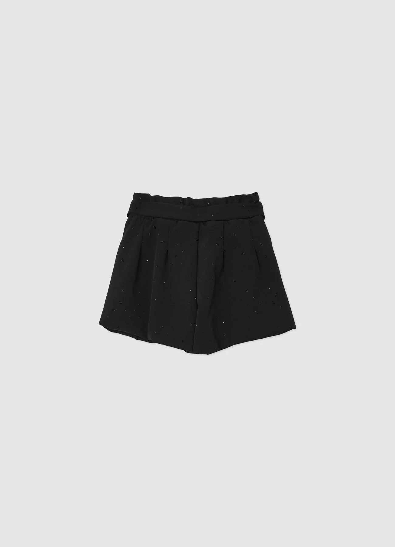 Shorts con cintura e strass - Image 3