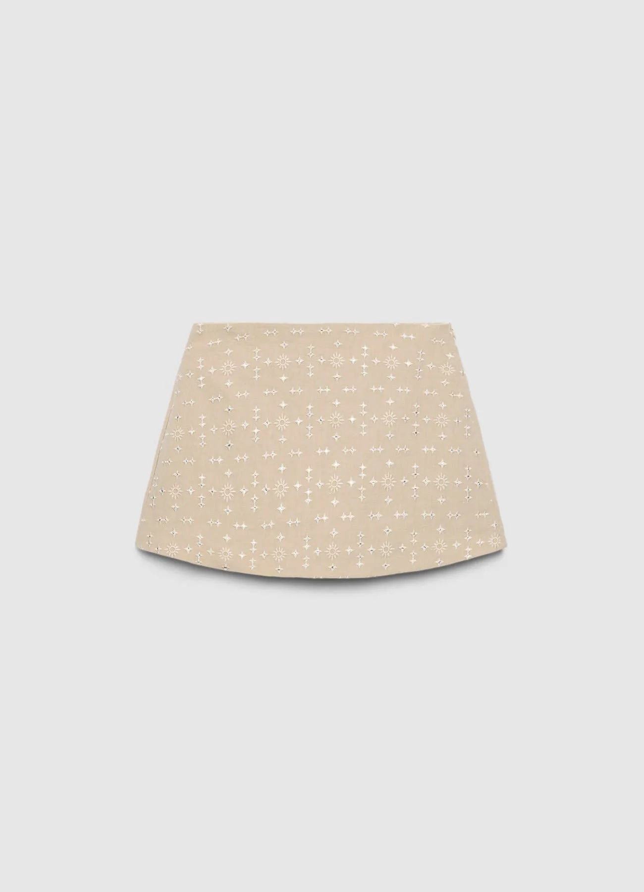 Shorts con ricami e zip laterale - Image 4
