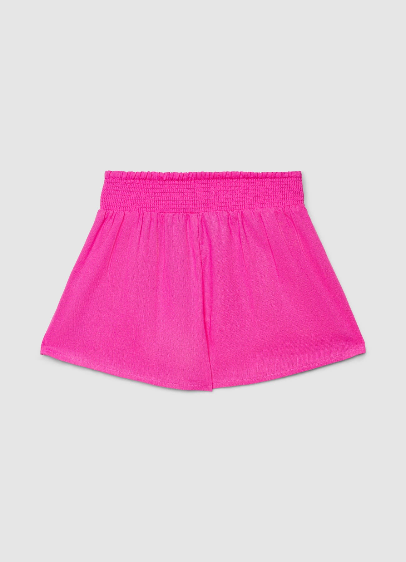 Shorts con vita elasticizzata e fiocco