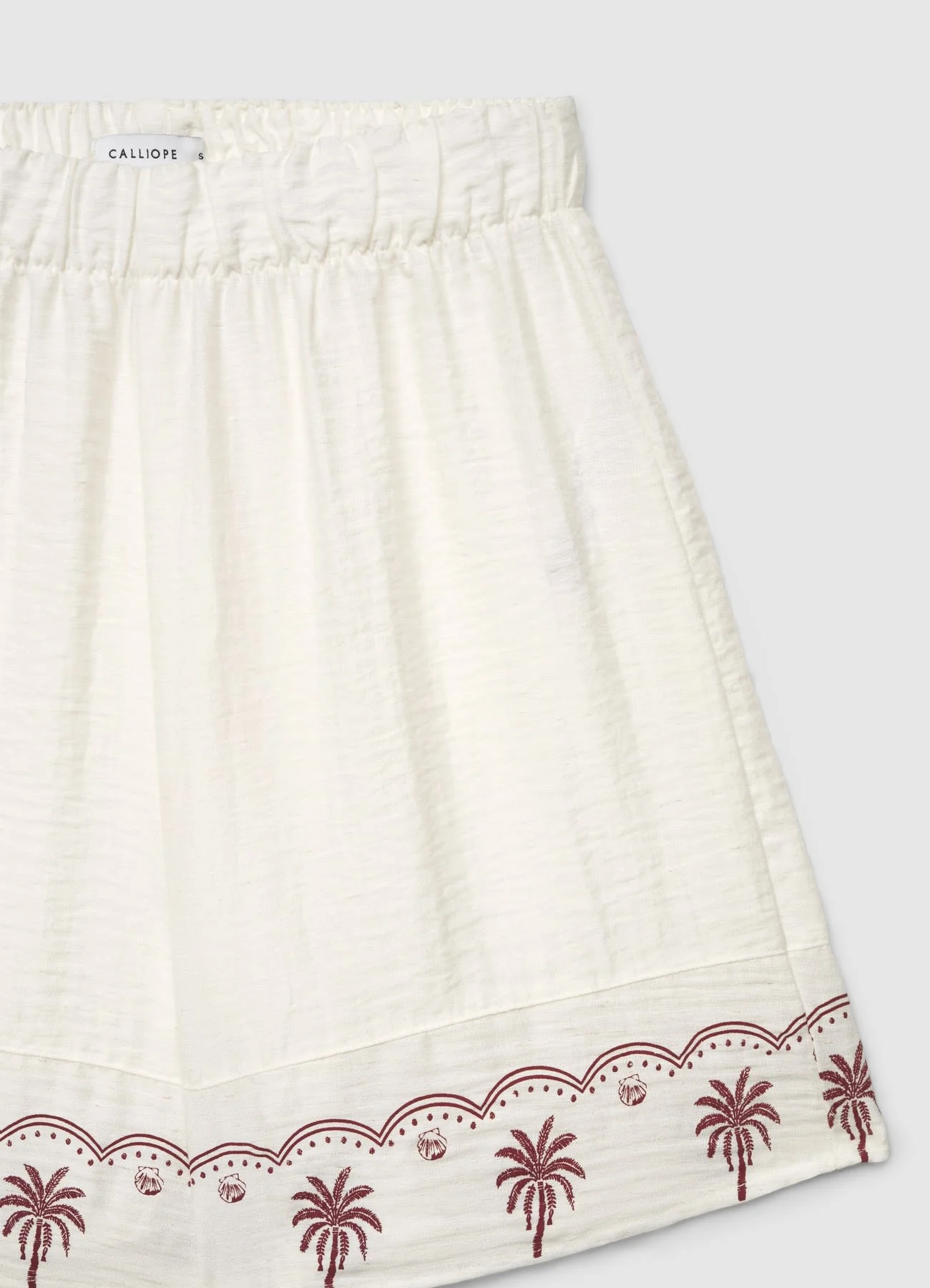 Shorts con vita elasticizzata e stampa palme - Image 3