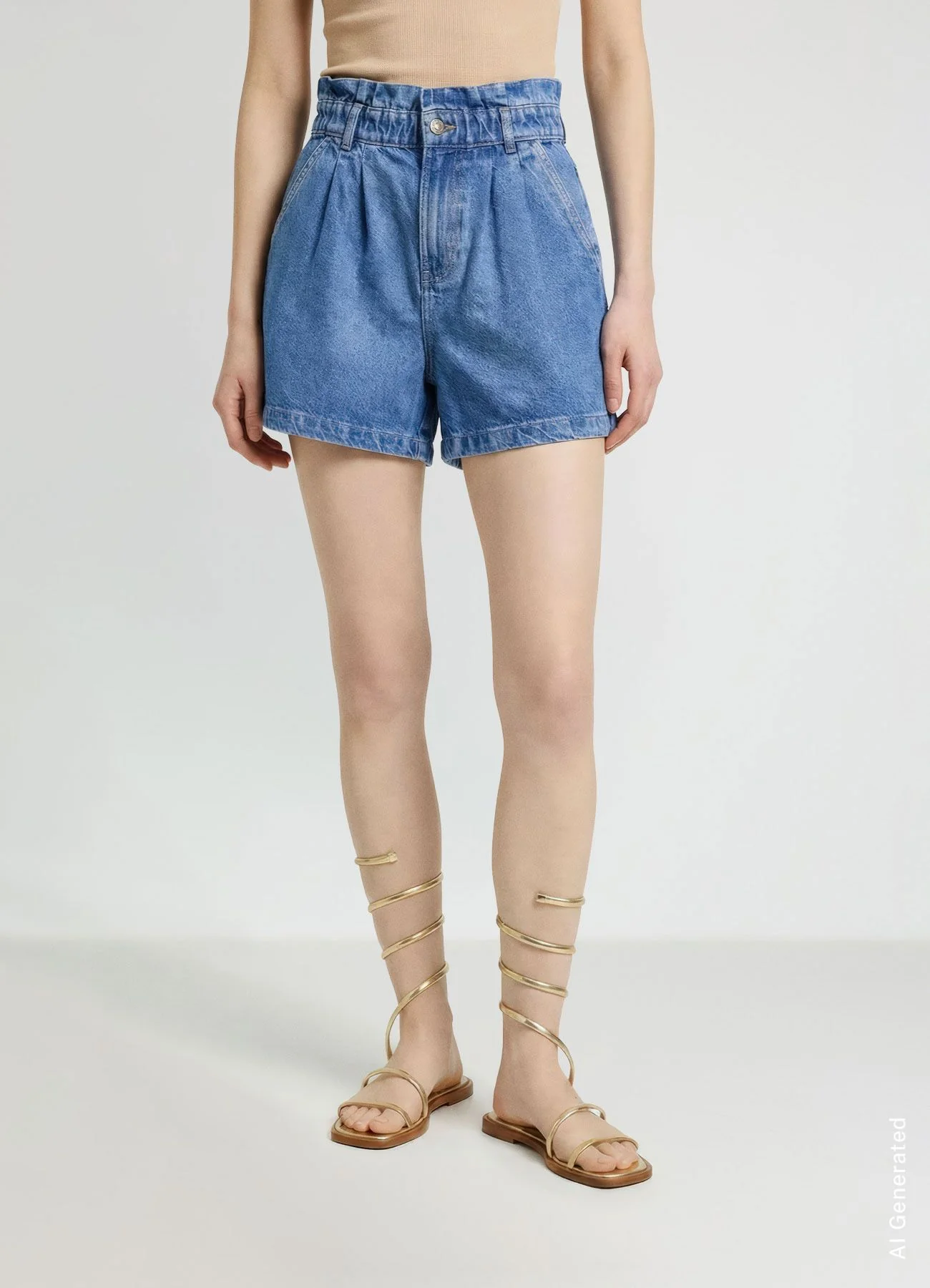Shorts jeans paper bag - Image 2