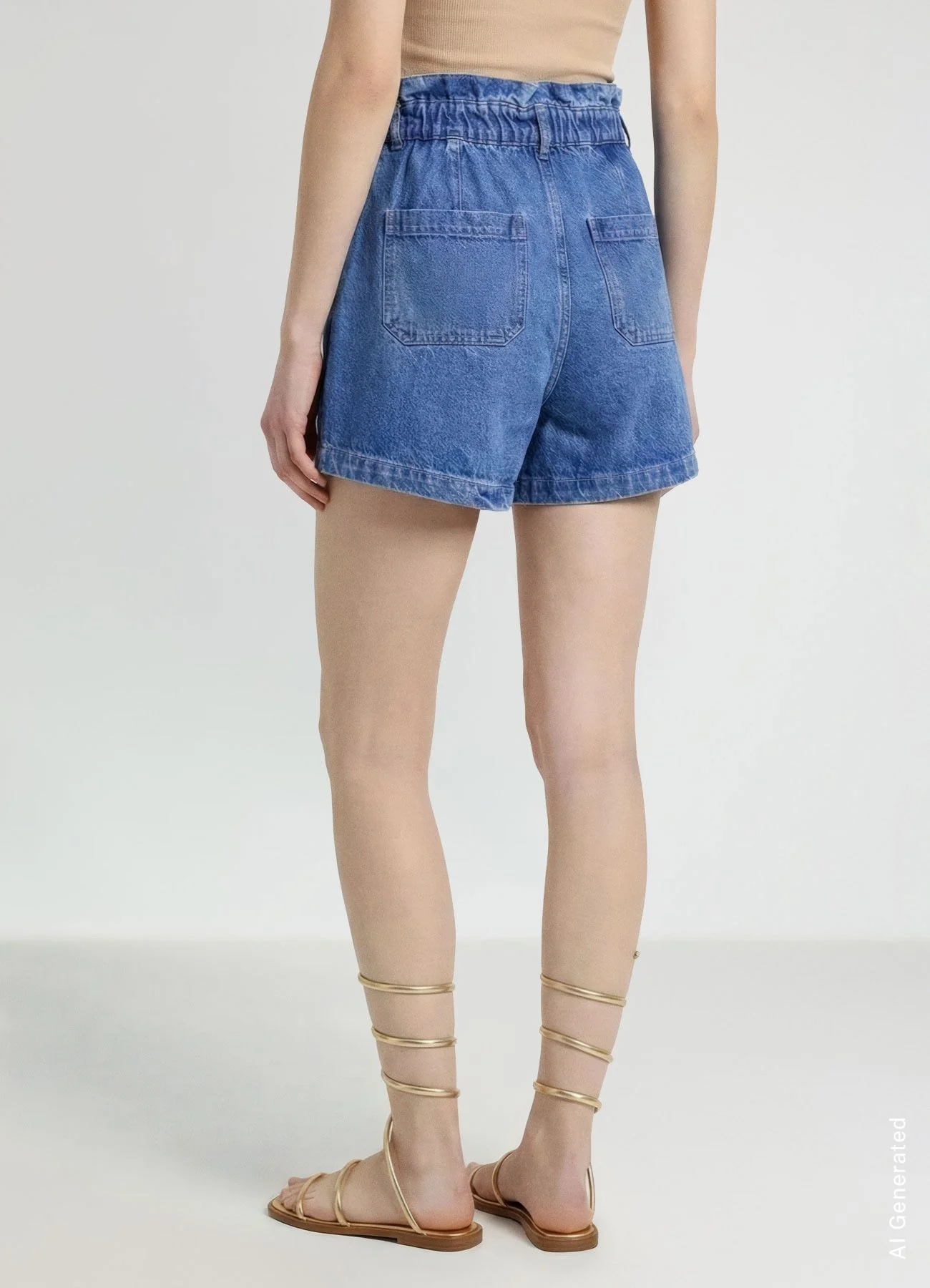 Shorts jeans paper bag - Image 3