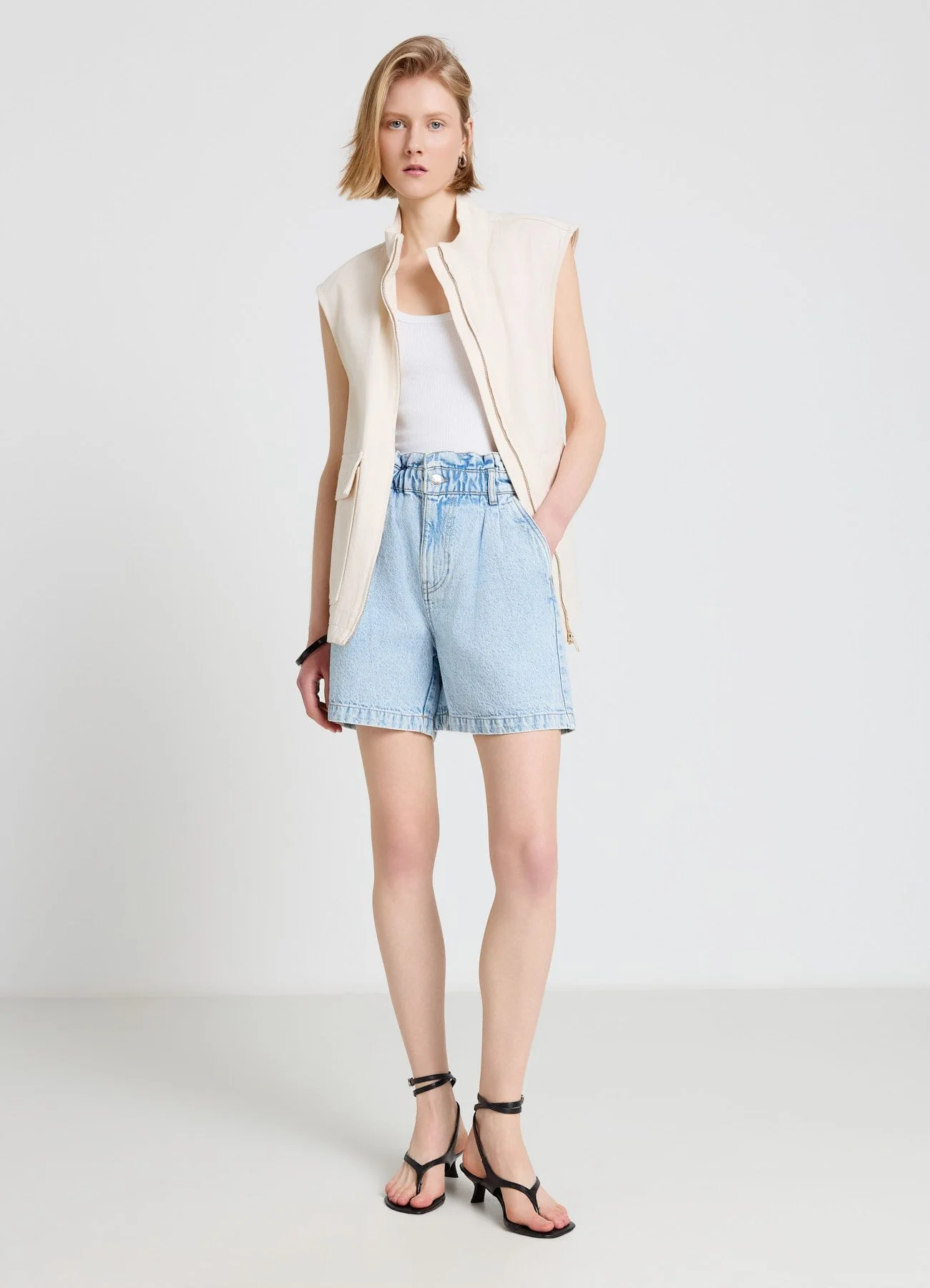 Shorts jeans paperbag