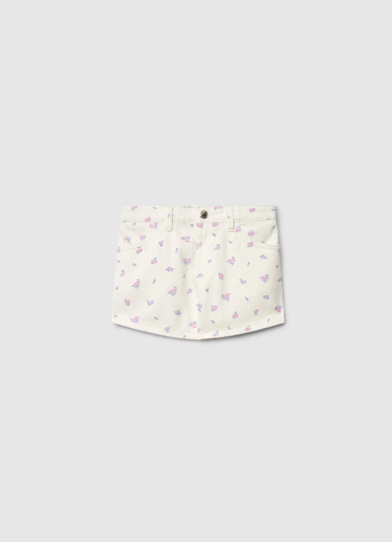Shorts mom con stampa floreale