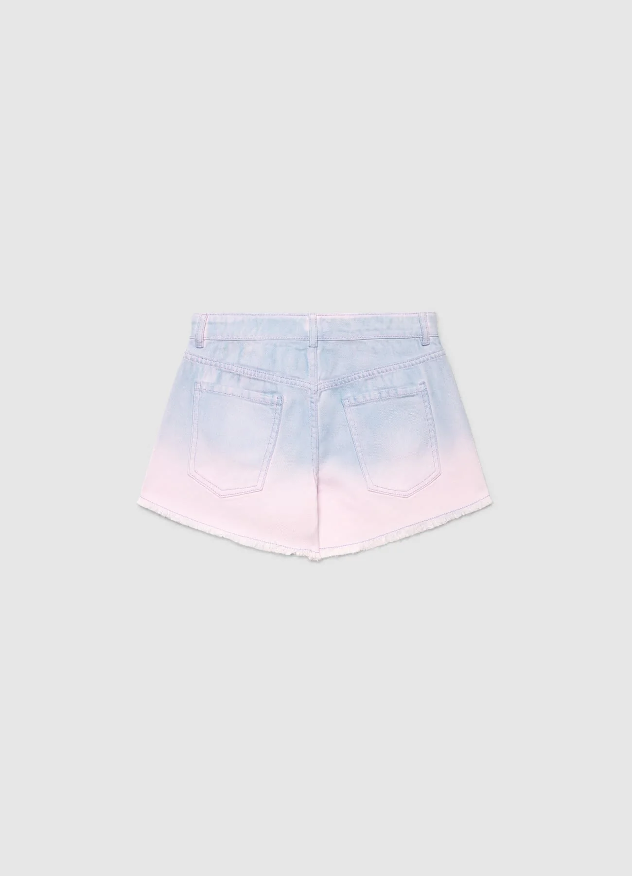 Shorts mom fit sfumati con strappi - Image 3