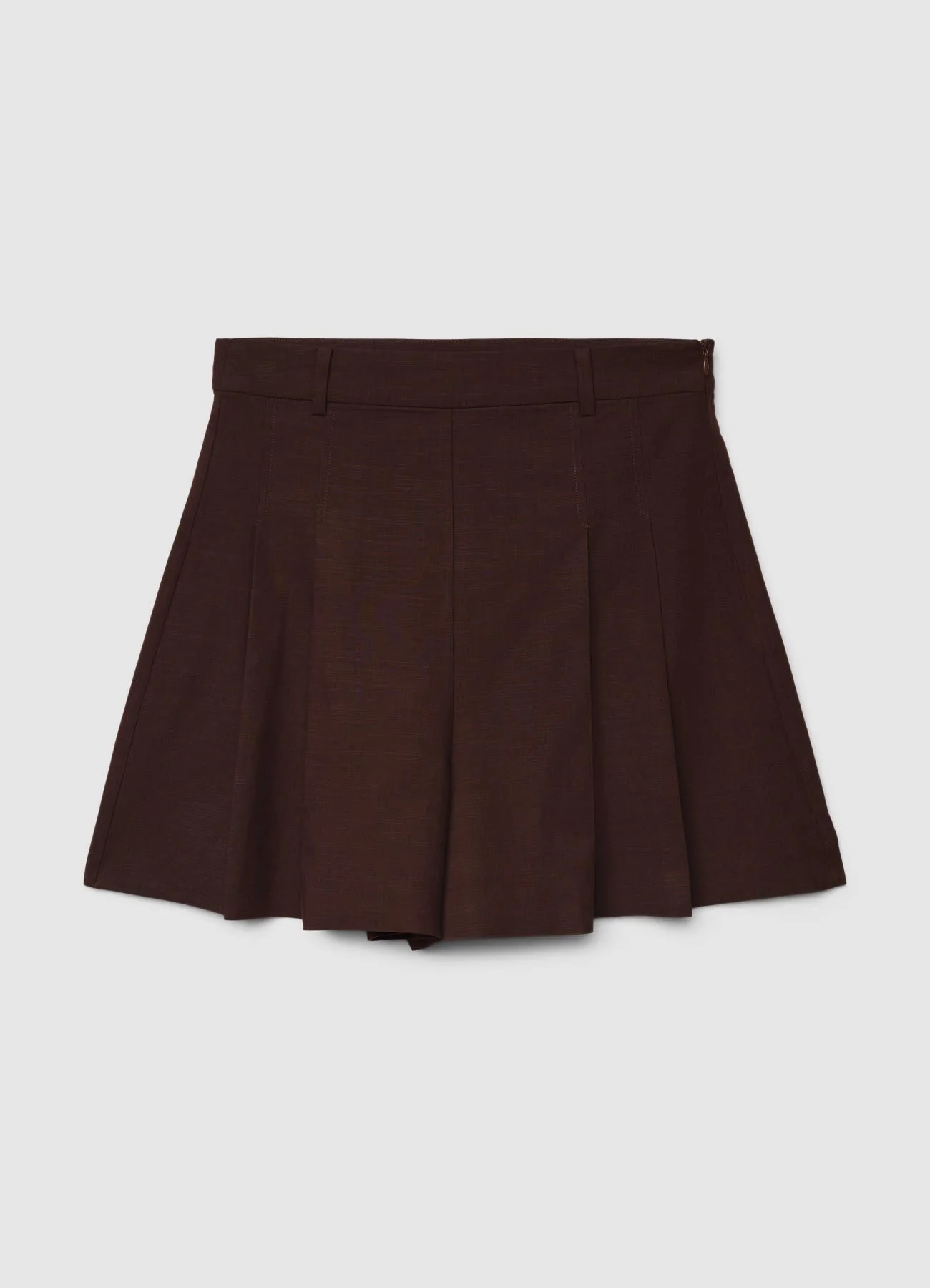 Shorts vita alta con pinces - Image 4
