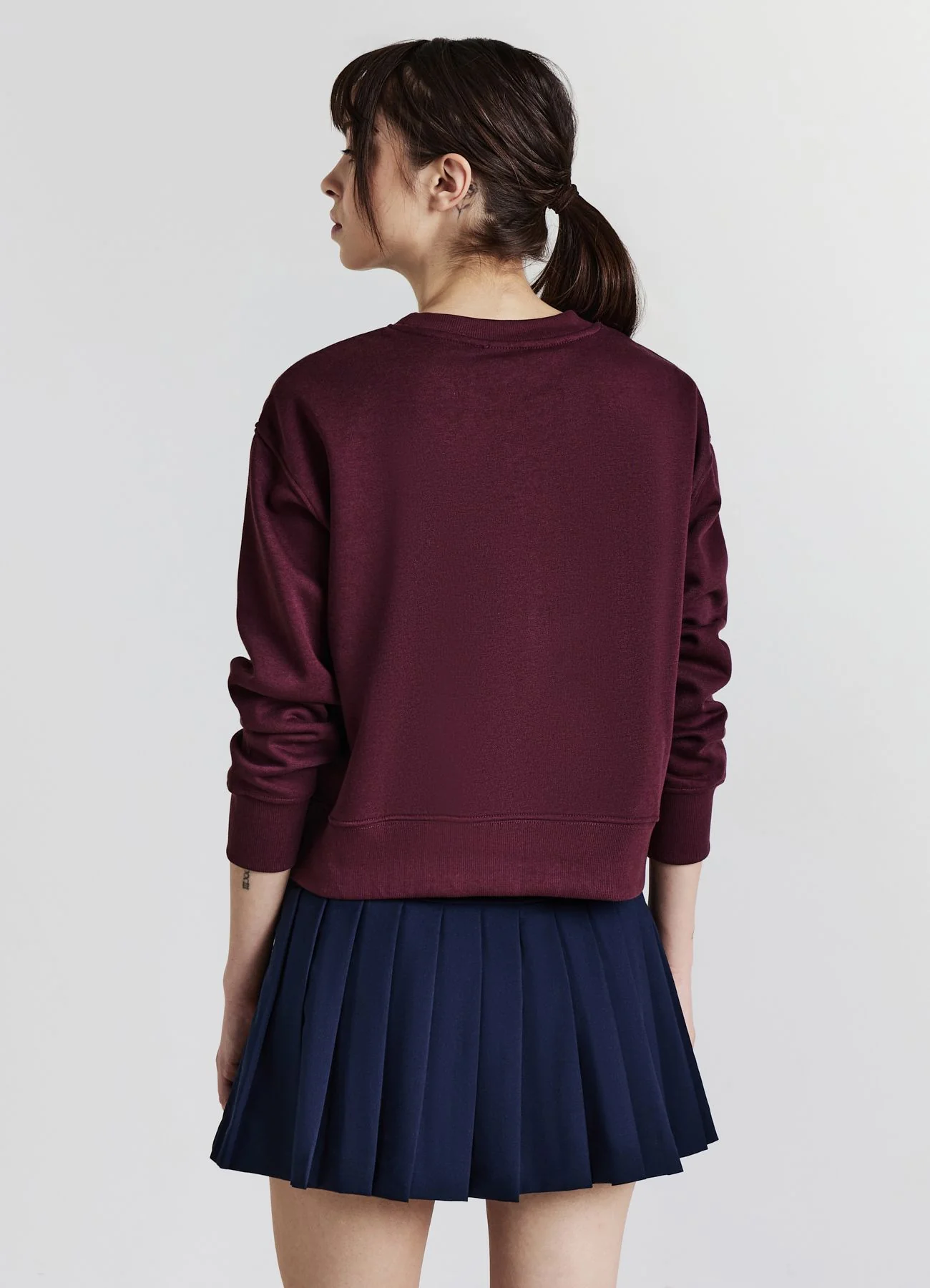 Skort a pieghe con cintura - Image 3