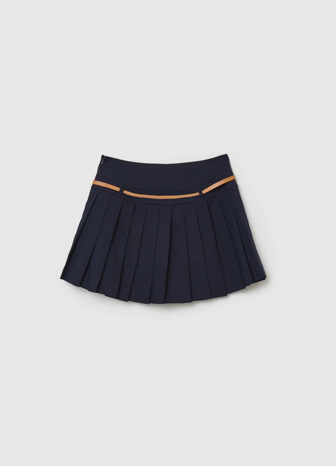 Skort a pieghe con cintura - Image 5