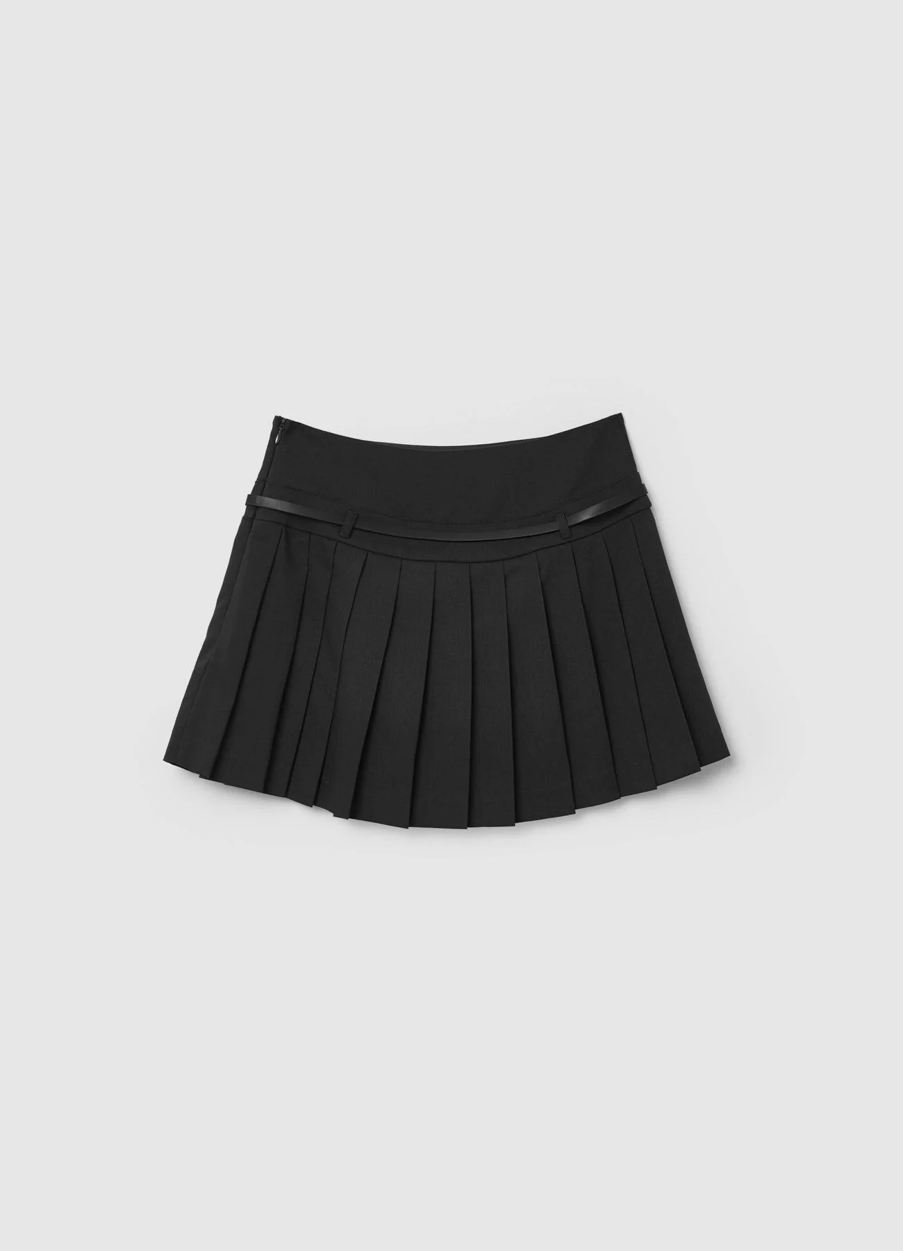 Skort a pieghe con cintura - Image 5