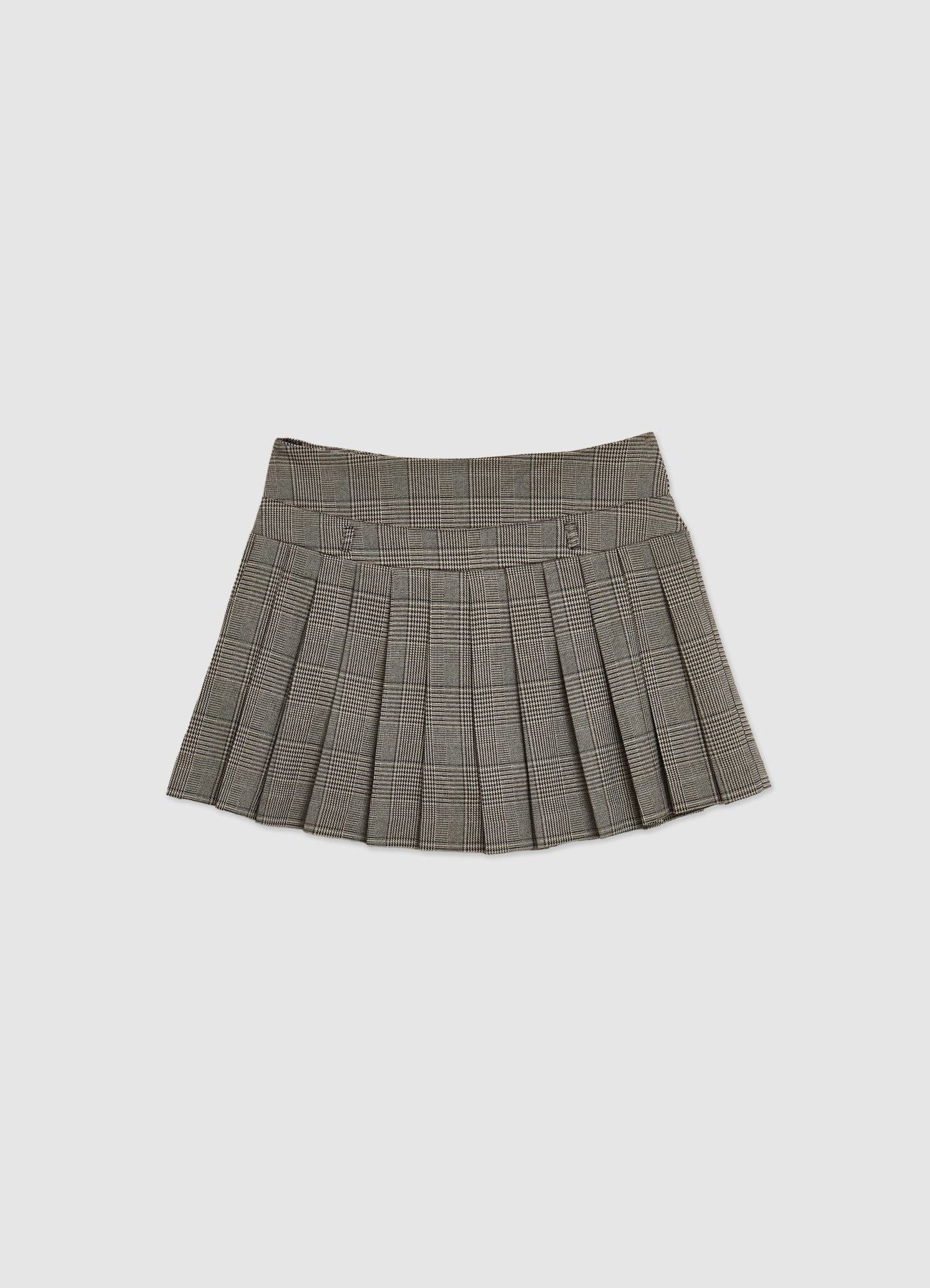 Skort a pieghe fantasia Principe di Galles - Image 4