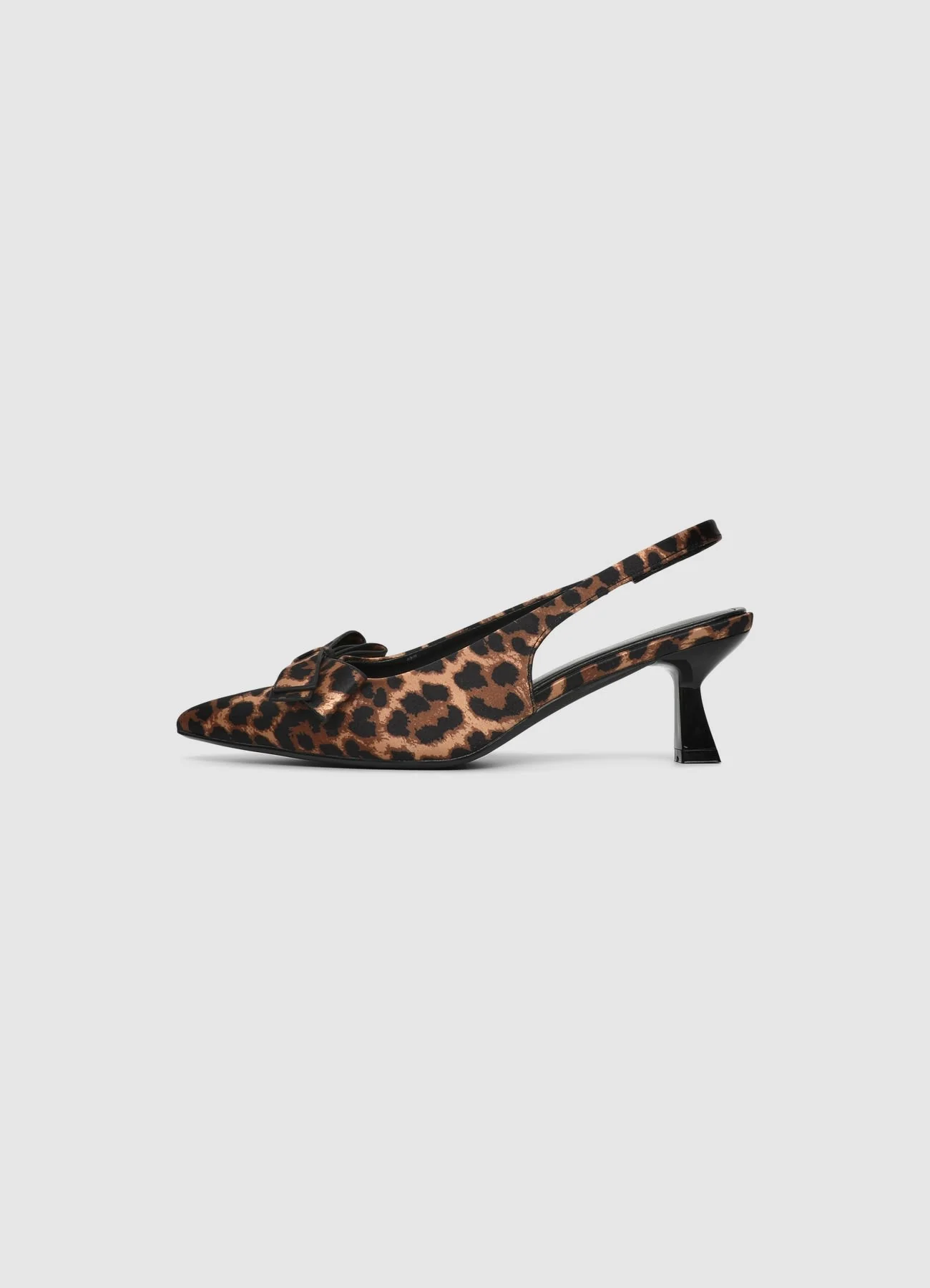 Slingback con fiocco fantasia animalier - Image 3