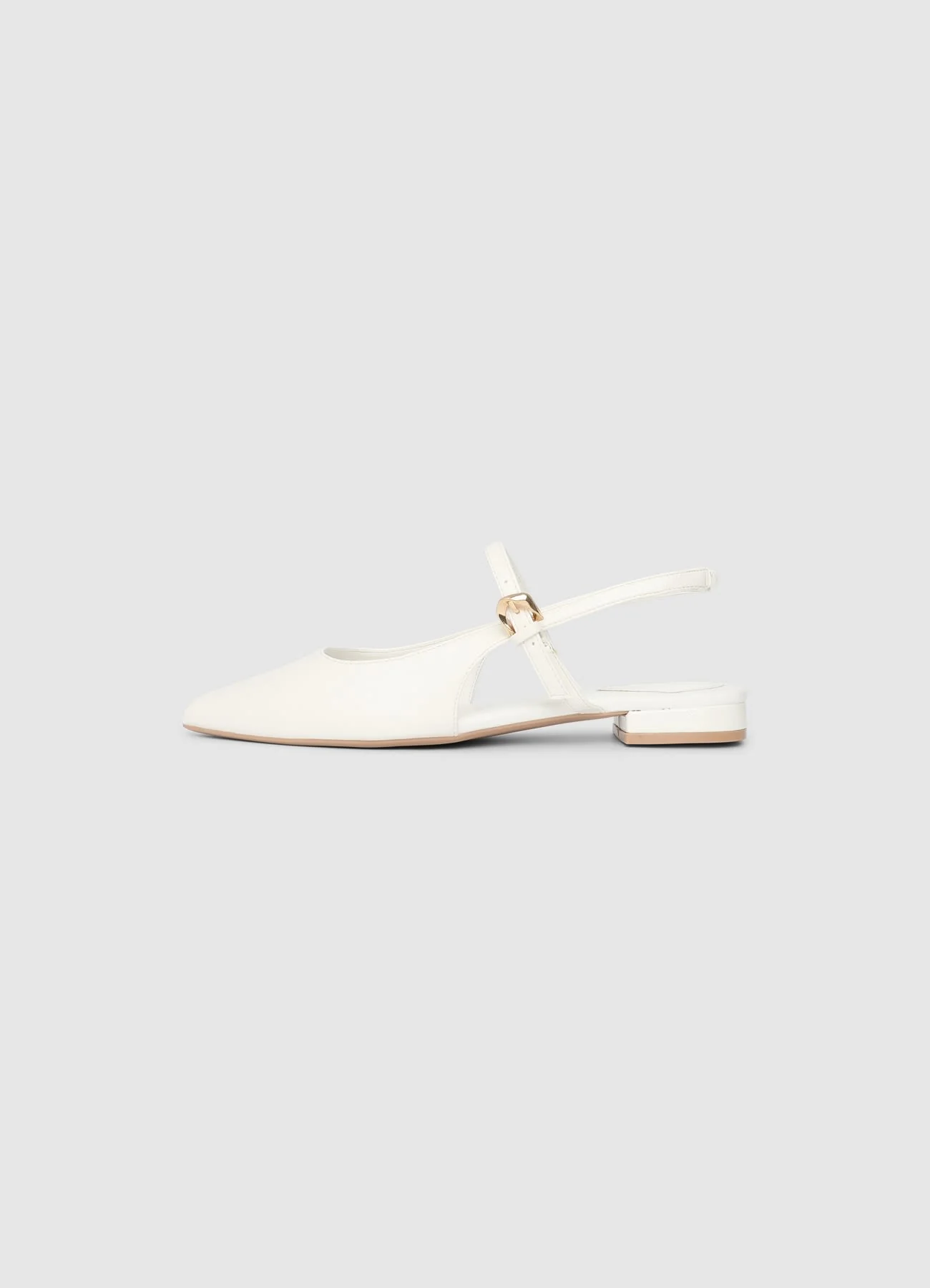Slingback flat a punta con cinturini - Image 3